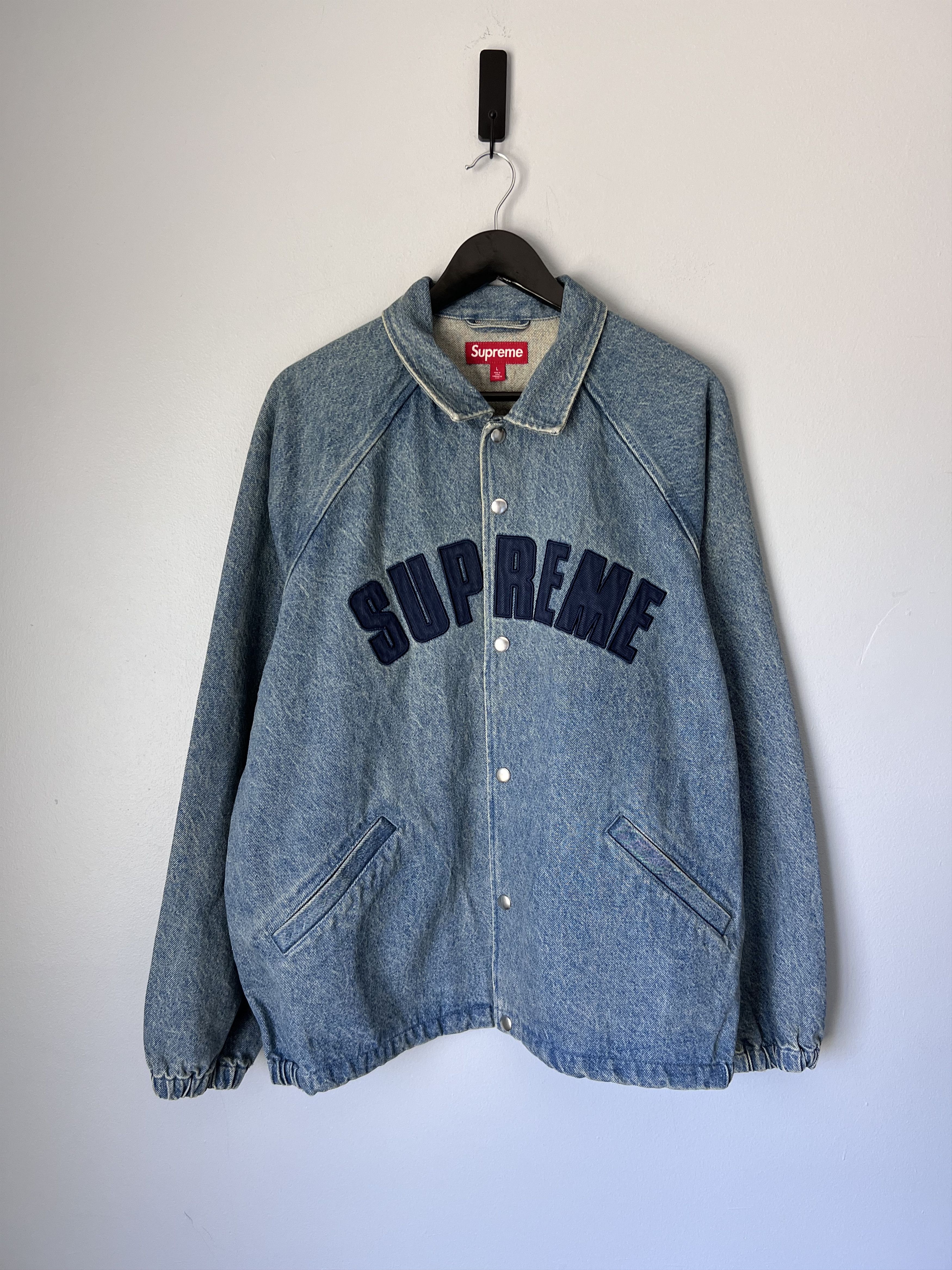 Supreme Supreme Corduroy Patchwork Denim Jacket Washed Blue