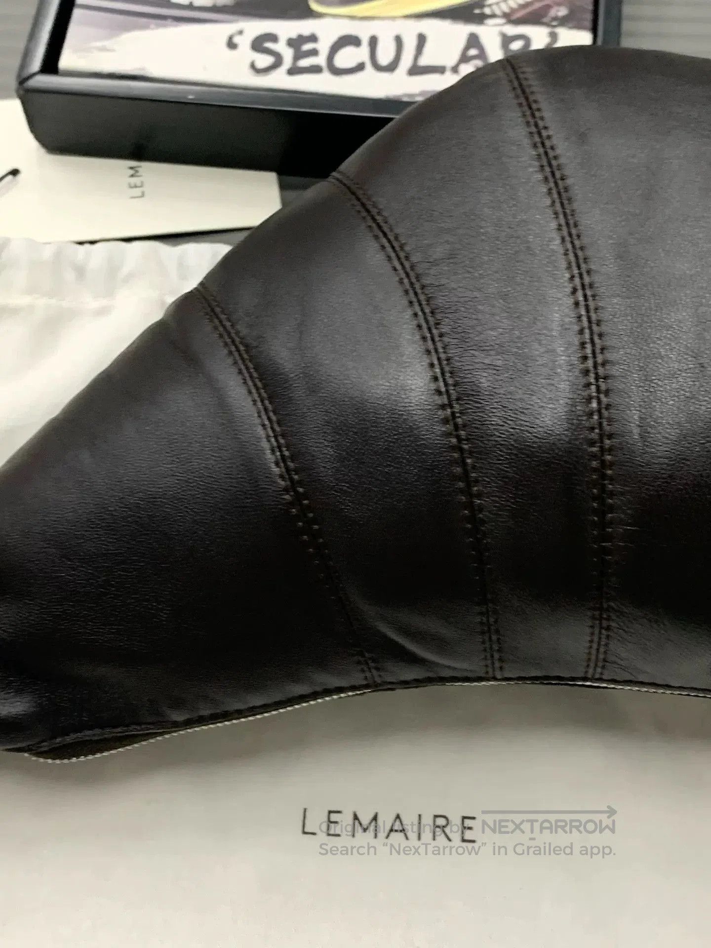 Lemaire Lemaire Medium Sheepskin Croissant Bag. Size ONE SIZE - 7 Thumbnail