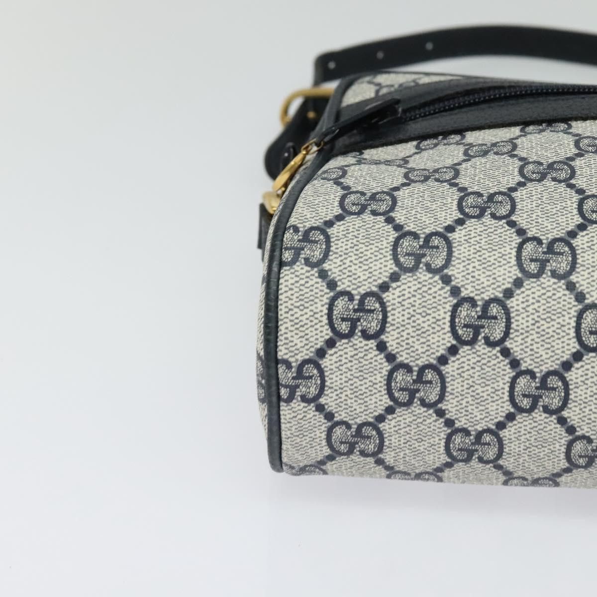 Gucci GUCCI GG Supreme Sherry Line Shoulder Bag Pvc Navy Gold 98 Size ONE SIZE - 10 Thumbnail