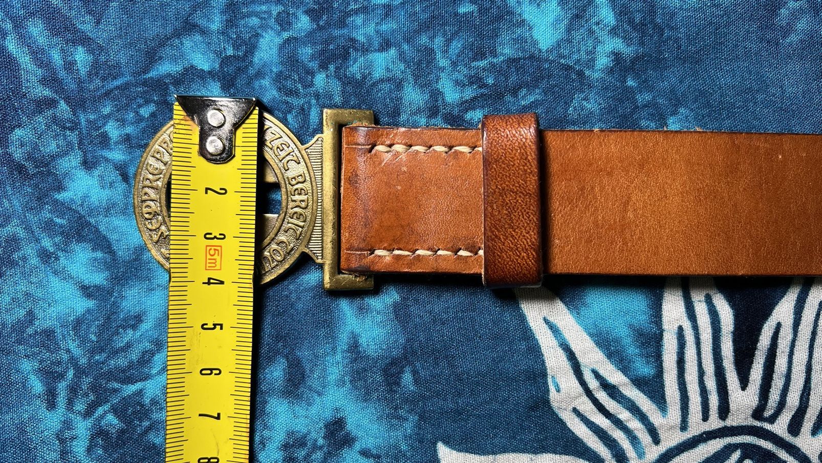 Vintage Avant Garde Swiss Scout Brown Vintage Leather belts Y2K Size 26 - 9 Thumbnail