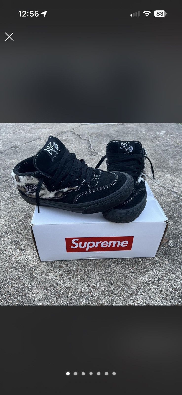 Supreme×Vans Half Cab Pro 