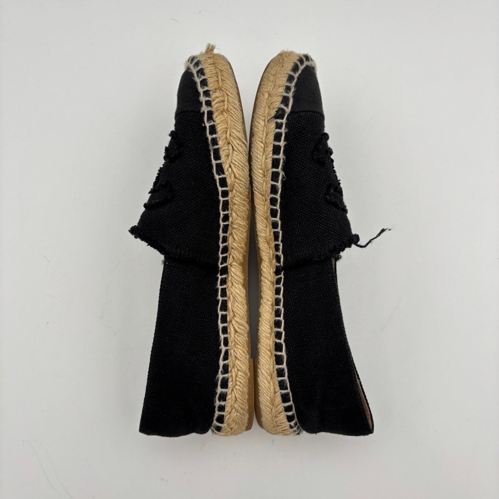 Chanel Chanel CC Logo Canvas Black Cap Toe Espadrilles Women's 40 Size US 10 / IT 40 - 7 Thumbnail