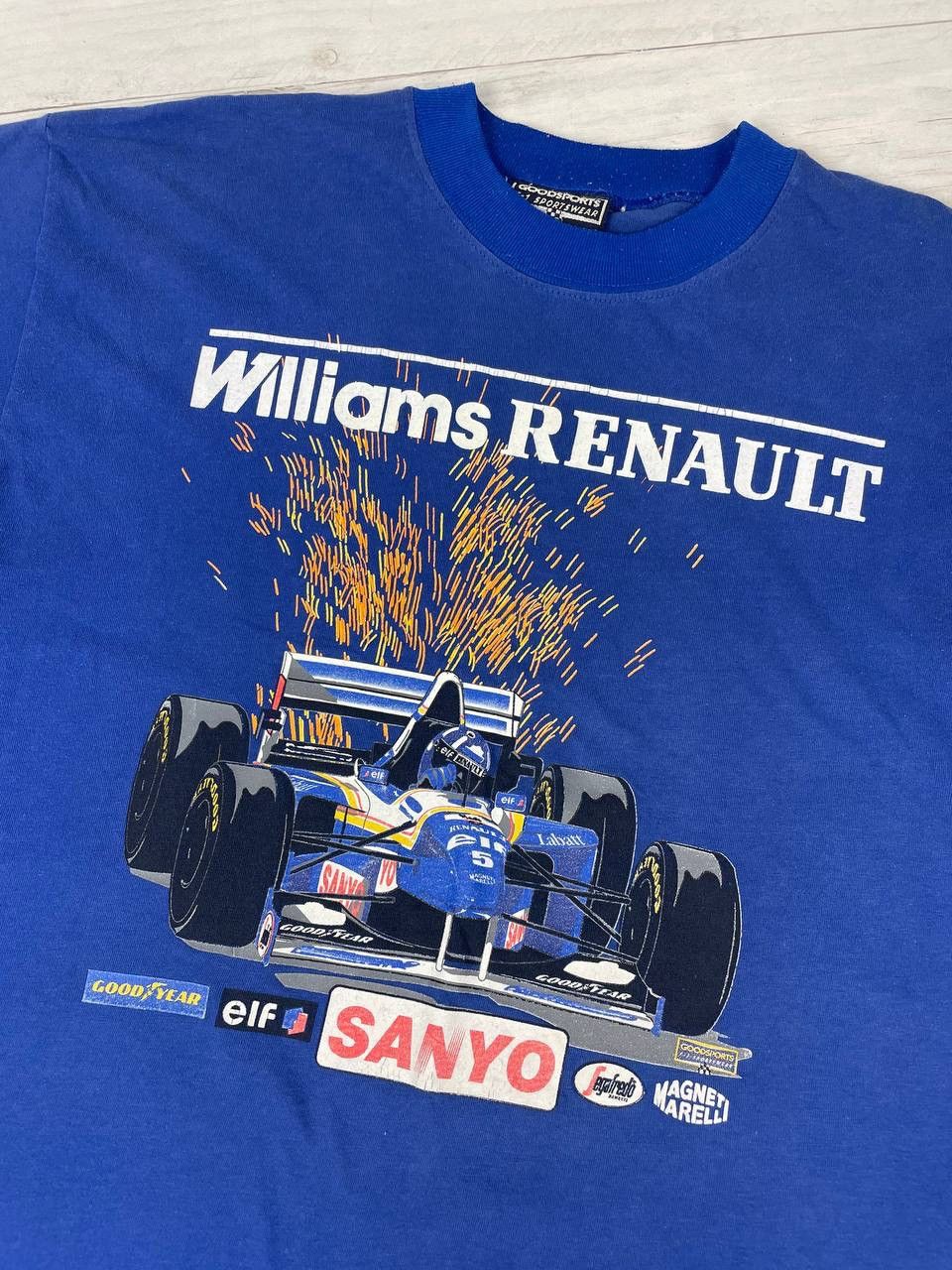 Formula 1 Vintage Williams Renault F1 Racing T-Shirt 90s Size US L / EU 52-54 / 3 - 2 Thumbnail