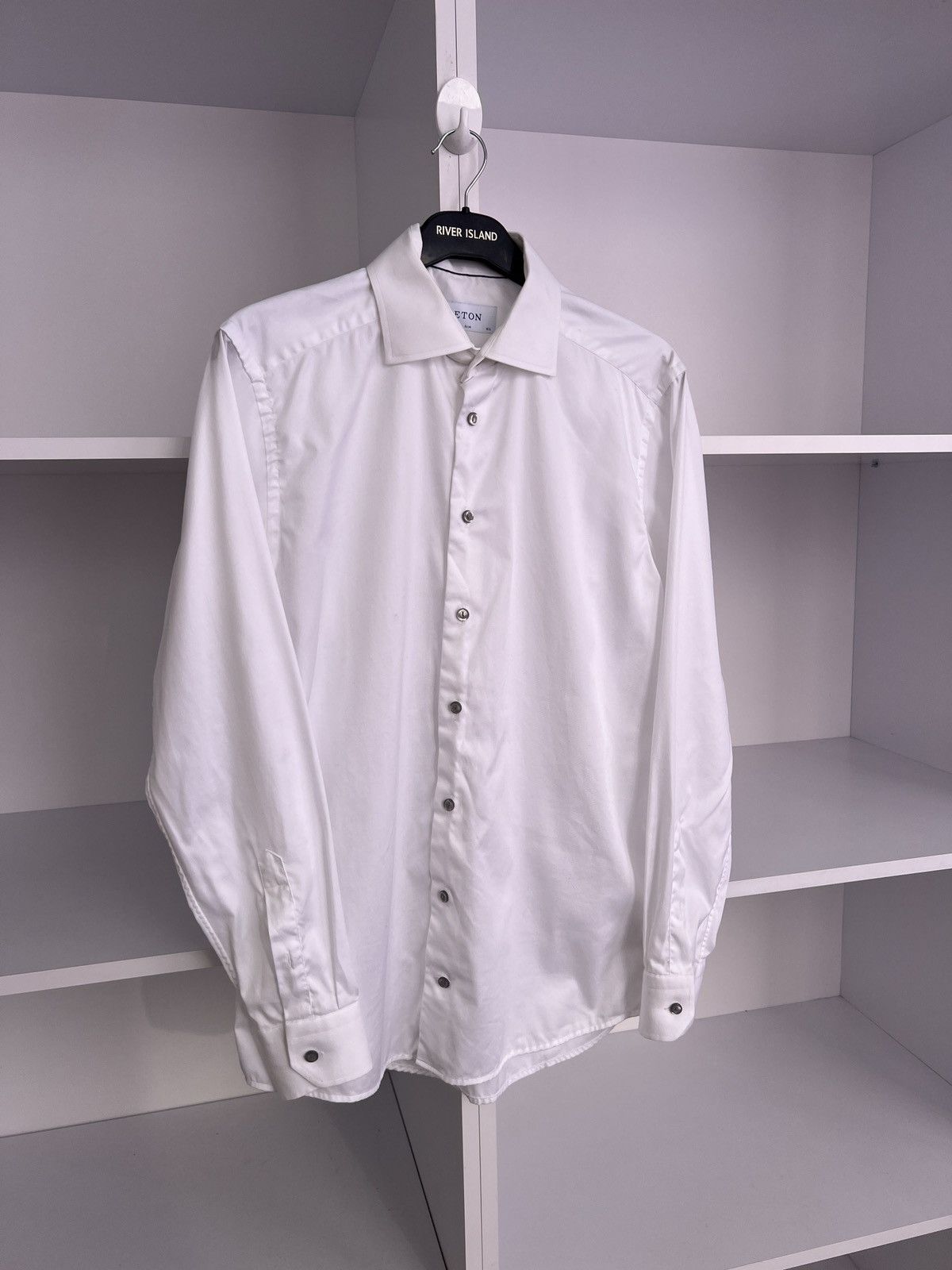 Eton × Vintage Vintage Eton Denim White Button Up Shirt Size US M / EU 48-50 / 2 - 4 Thumbnail