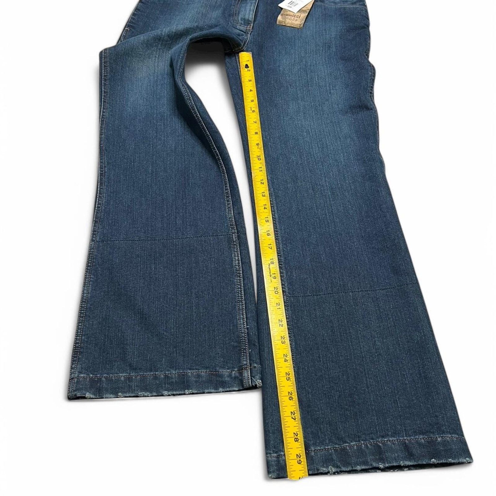 Gramicci Vintage Gramicci Women’s Flared Y2K Dark Denim Jeans NWT - 8 Size 30" / US 8 / IT 44 - 6 Thumbnail