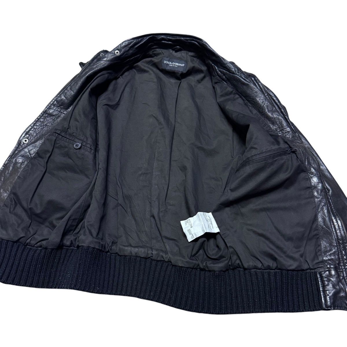 Dolce & Gabbana Vintage Dolce & Gabbana Black Leather Jacket Multipocket Size US M / EU 48-50 / 2 - 18 Thumbnail