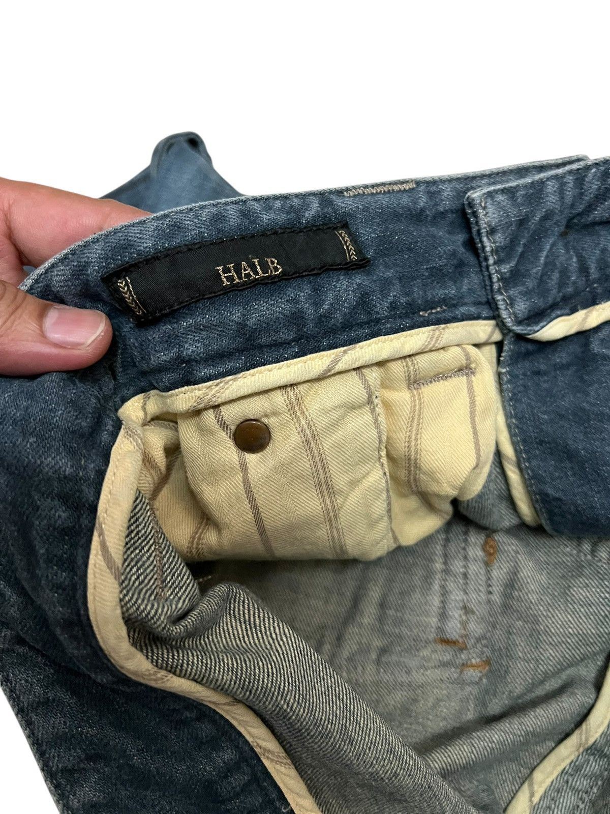 Japanese Brand Vintage Japanese Brand HALB Sedionaries Half Jean Size US 31 - 15 Thumbnail