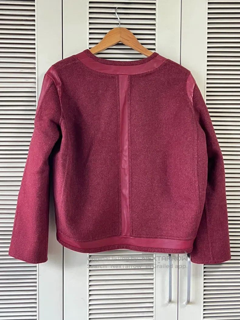Hermes Hermes Double-faced cashmere and leather short jacket Size XXS / US 00 / IT 34 - 2 Thumbnail
