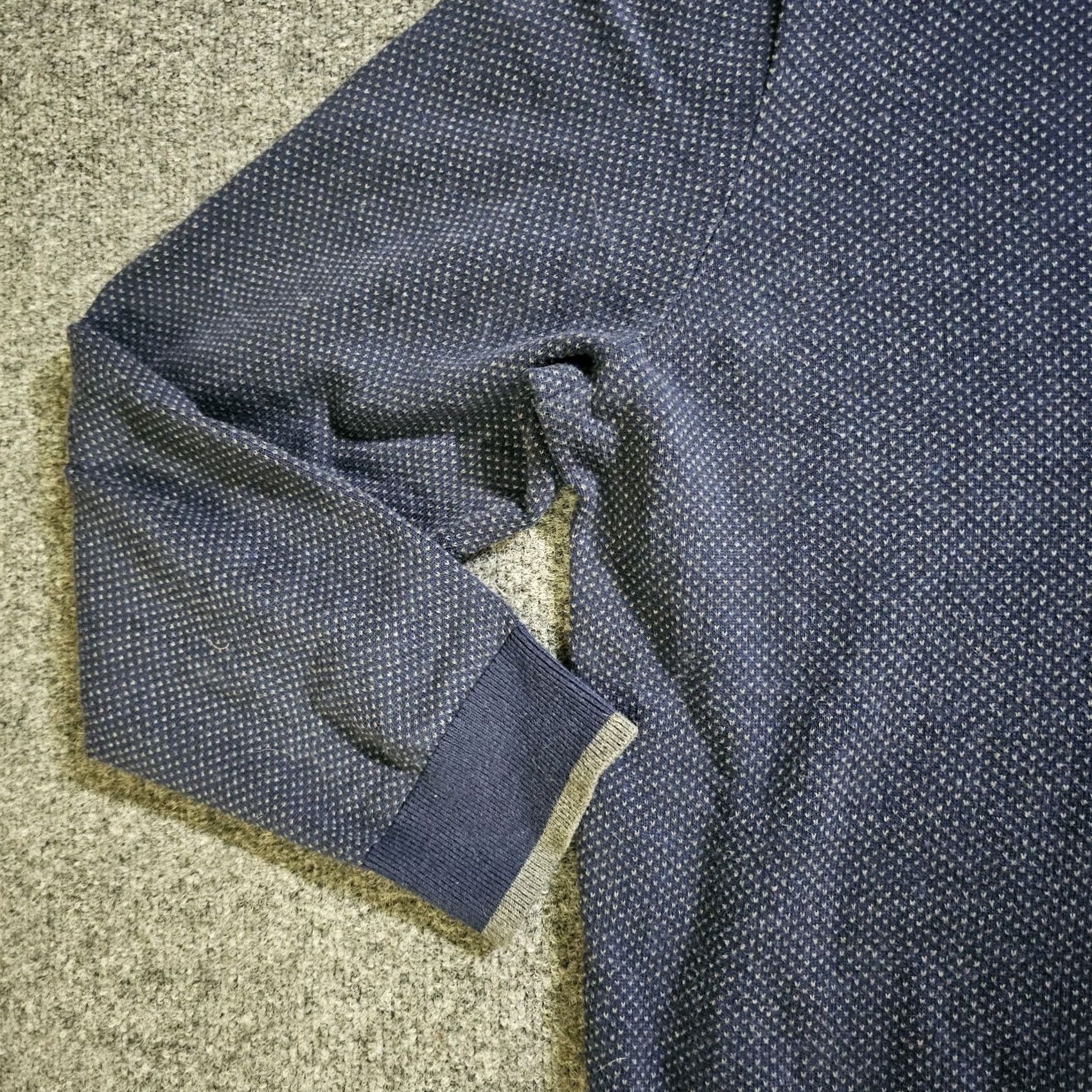 Vineyard Vines VINTAGE Vineyard Vines Sweater Mens Blue 1/4 Zip Long Sleeve Knit Classic Career Casual Size US L / EU 52-54 / 3 - 5 Thumbnail