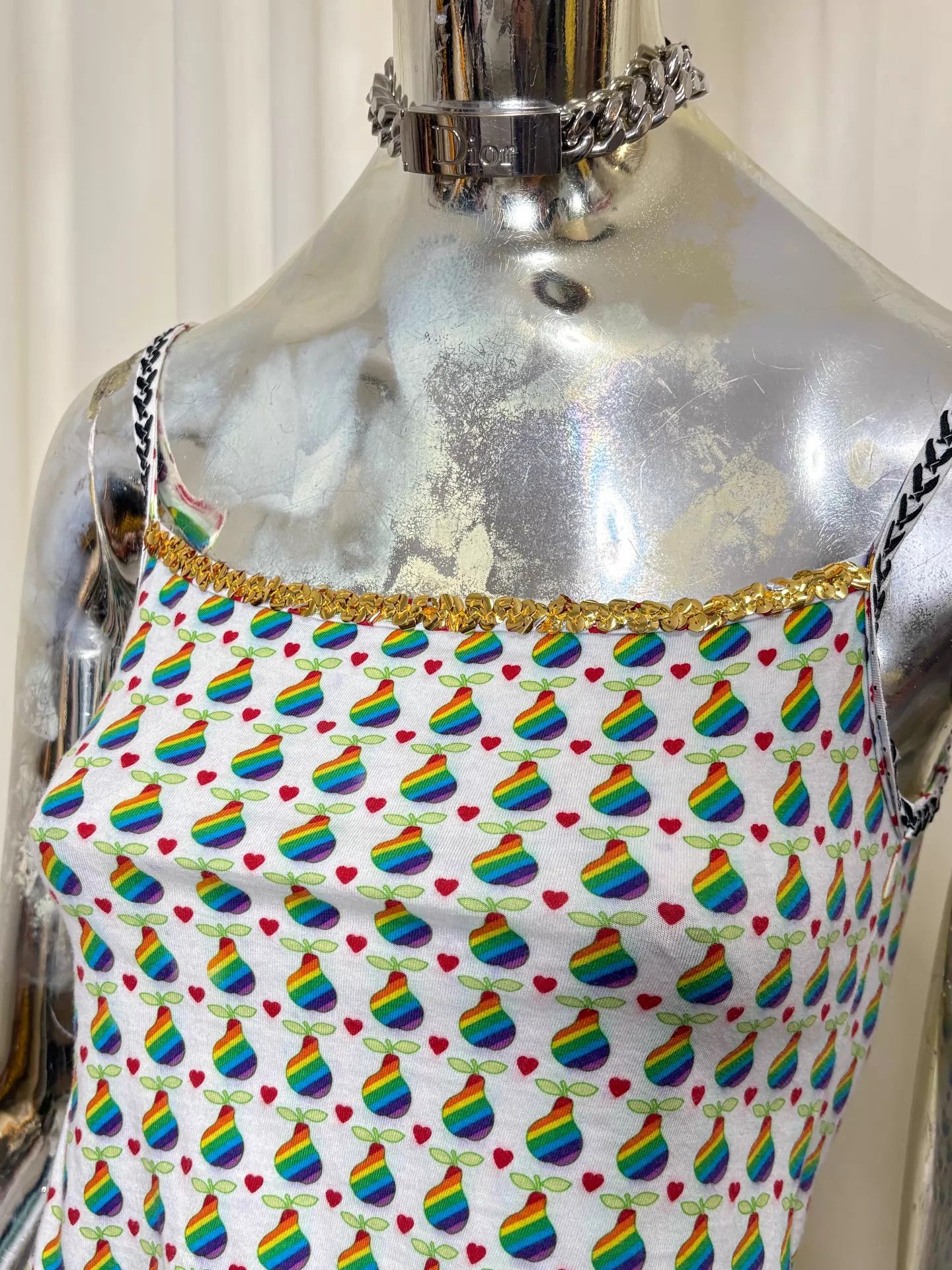 Dior Dior Galliano 2002ss Rainbow Gold Shimmer Cami Top Size S / US 4 / IT 40 - 3 Thumbnail