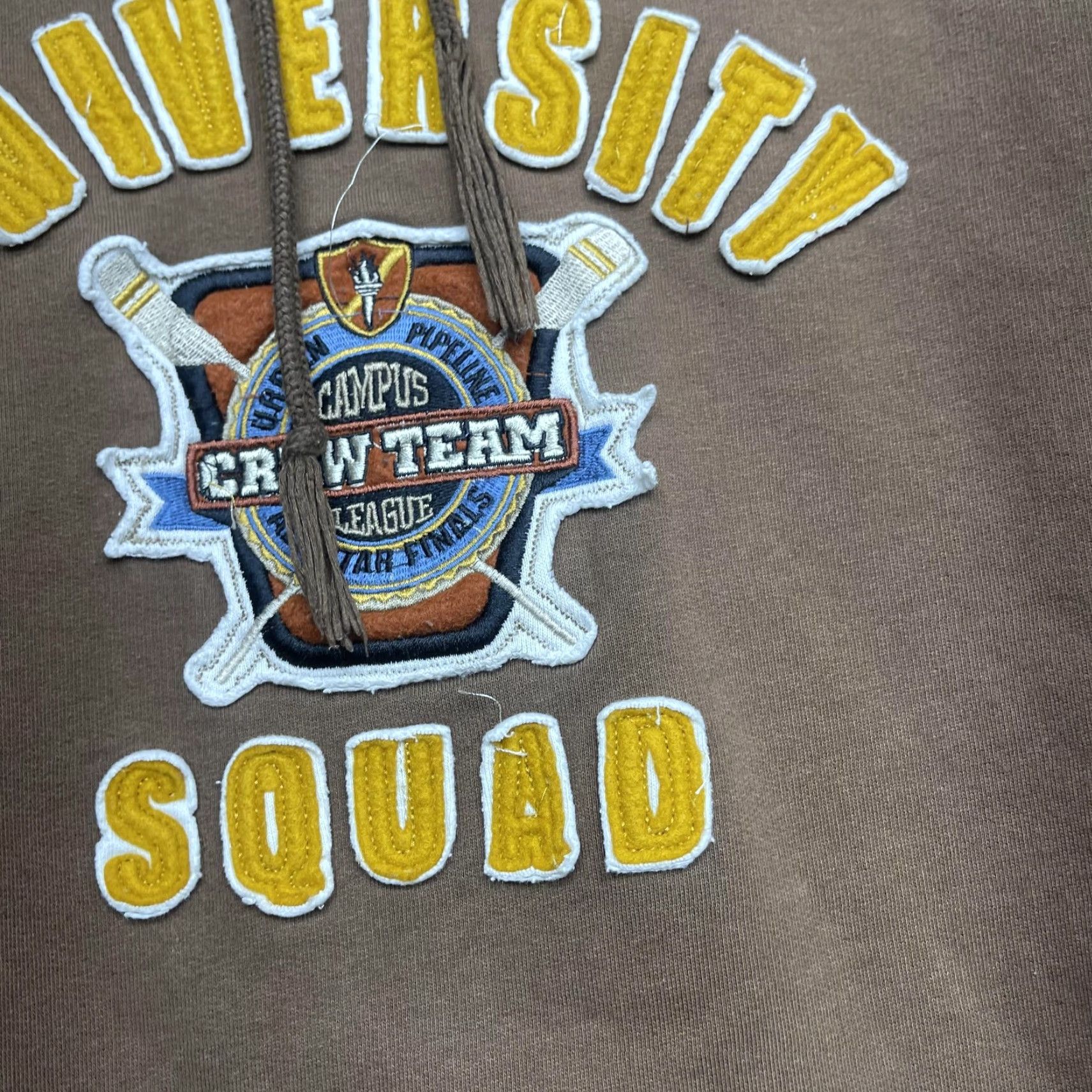 Vintage VINTAGE Urban Up Hoodie Mens L Brown Pullover University Squad Campus Crew Team Shirt Size US L / EU 52-54 / 3 - 3 Thumbnail