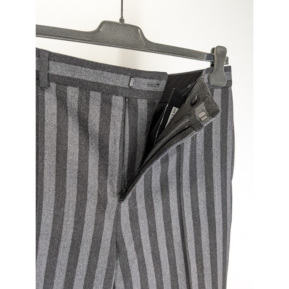 Saint Laurent Paris o1rshd1 Tailleur Rayure Brossee Pant in Gris Anthr Size US 32 / EU 48 - 6 Thumbnail