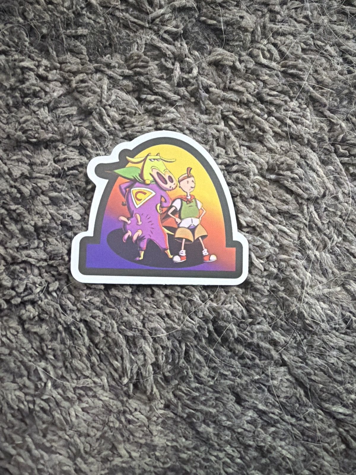 Cartoon Network Supercow And Quailman Sticker Size ONE SIZE - 1 Thumbnail