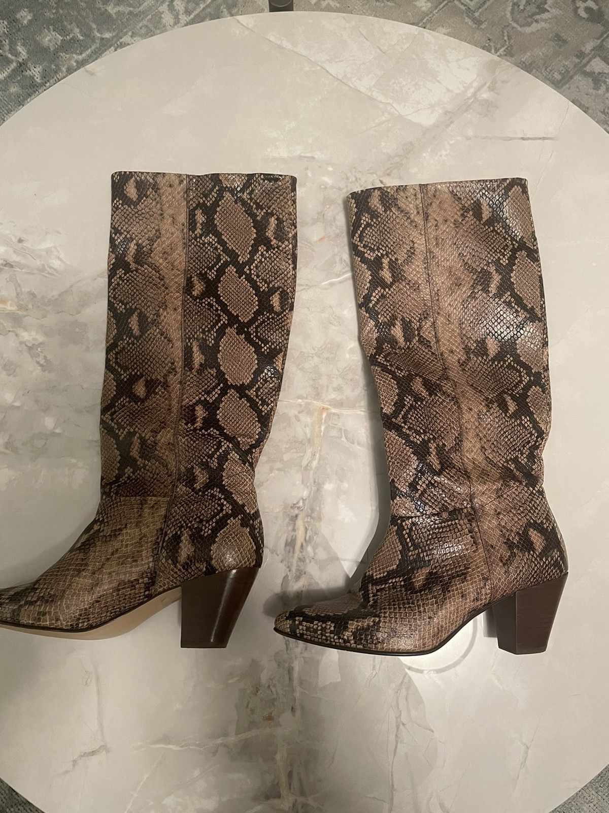 image of Ivylee Copenhagen Rita Snake Boot in Snakeskin, Women's (Size 10)