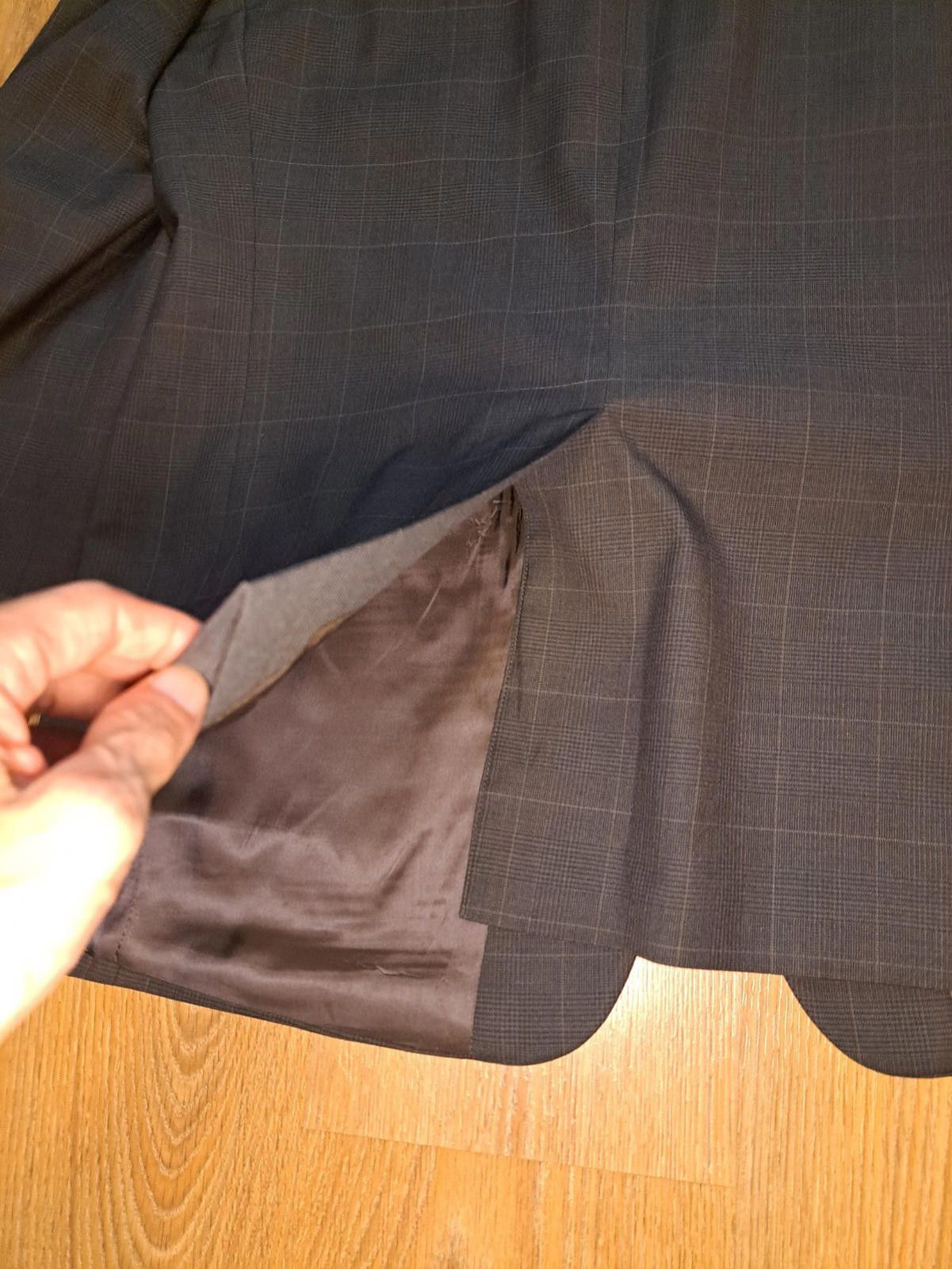 Polo Ralph Lauren Ralph Lauren Sport Coat Mens 44L Long Brown Wool Glen Plaid Size 44L - 6 Thumbnail