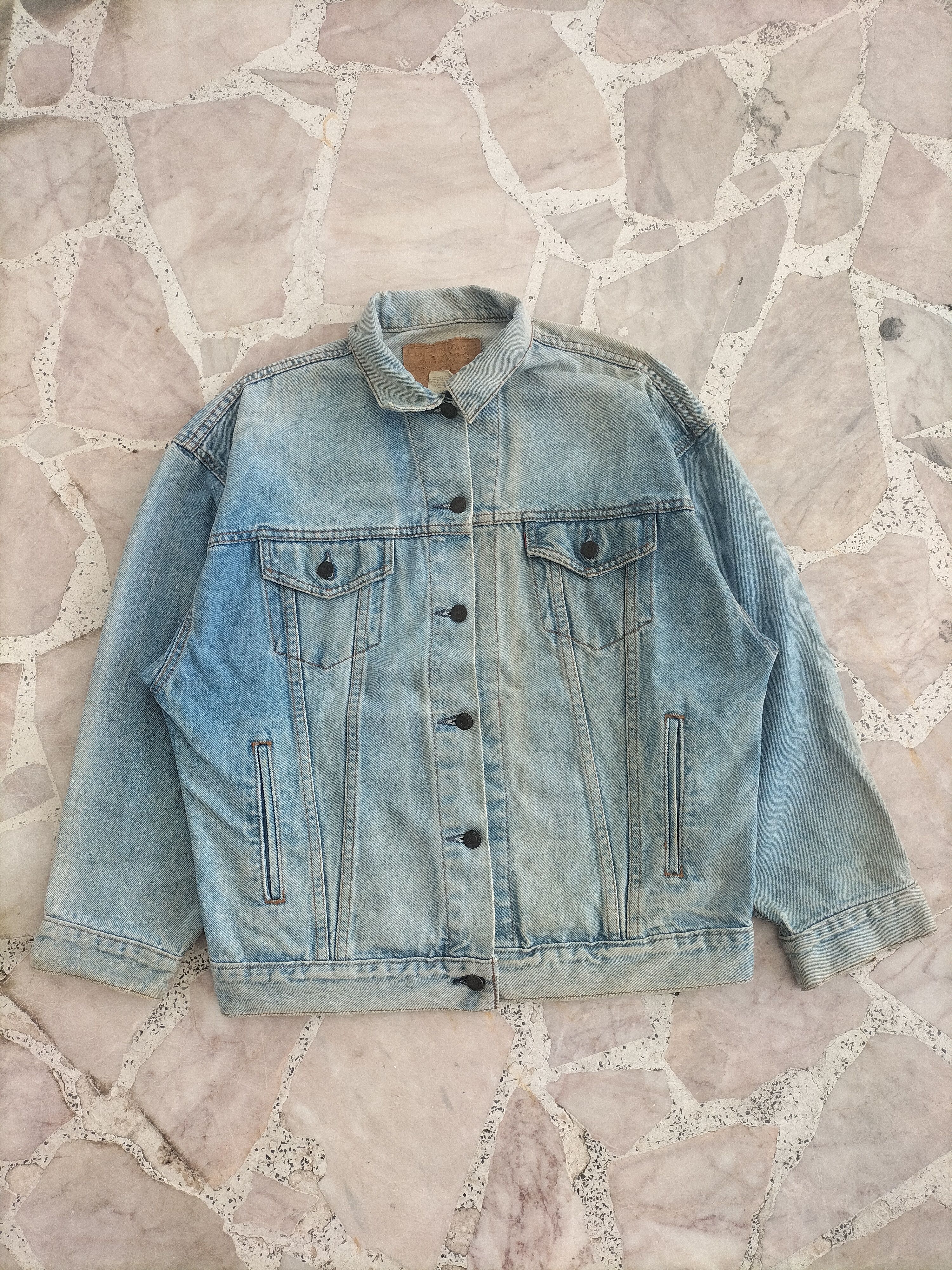 image of Levis x Made In USA Vintage Denim Jacket Levi's, Women's (Size Medium)