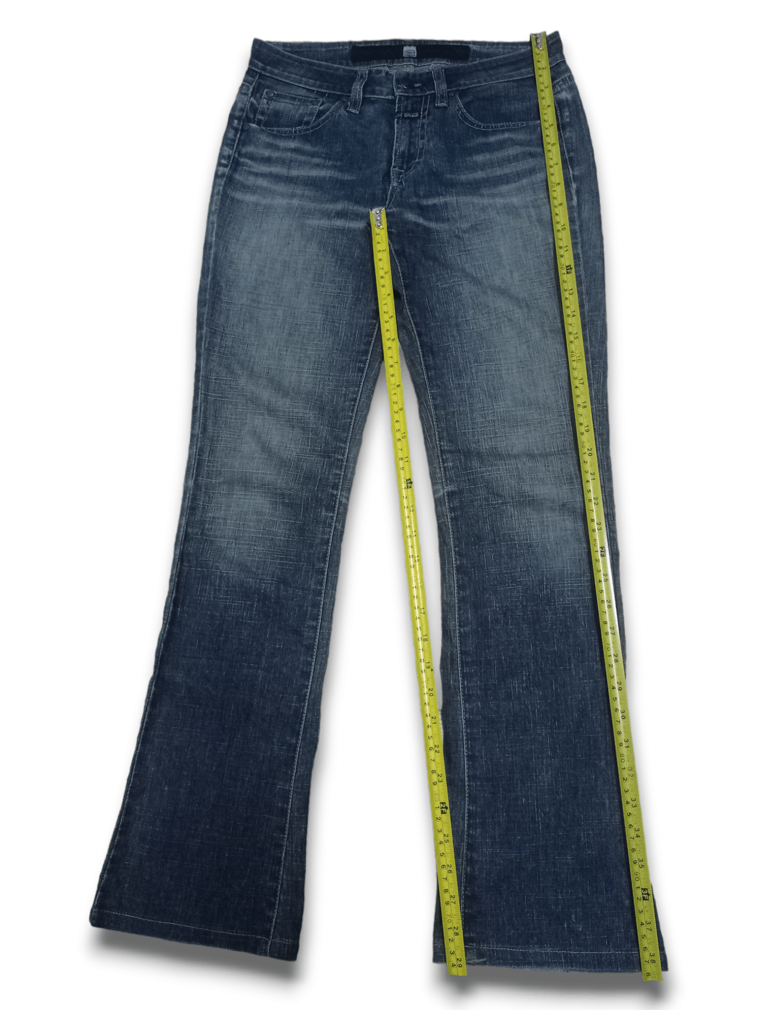 Designer × Marithe + Francois Girbaud Vintage MFG Blue Wash Classic Style Flare Jeans Size US 28 / EU 44 - 9 Thumbnail
