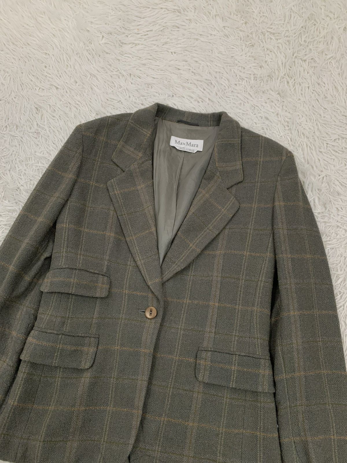 Max Mara Woman Checkered MaxMara Coat Made in Italy Size M / US 6-8 / IT 42-44 - 3 Thumbnail