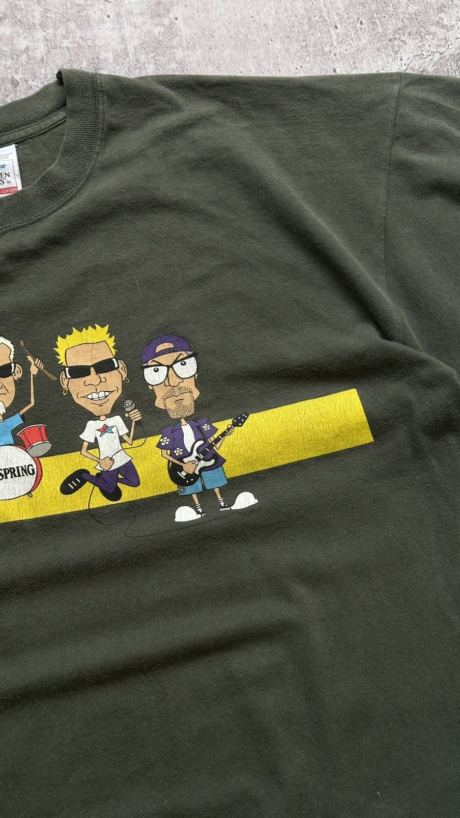 Band Tees 1999 Offspring Vintage Crewneck Cartoon Graphic Rock Tee Size US XL / EU 56 / 4 - 5 Thumbnail