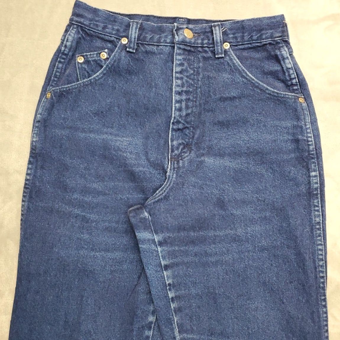 Wrangler VINTAGE VTG Wrangler Silver Lake Jeans Women 7/8x36 Blue Dyed Denim Bareback Made in USA Size 30" / US 8 / IT 44 - 3 Thumbnail