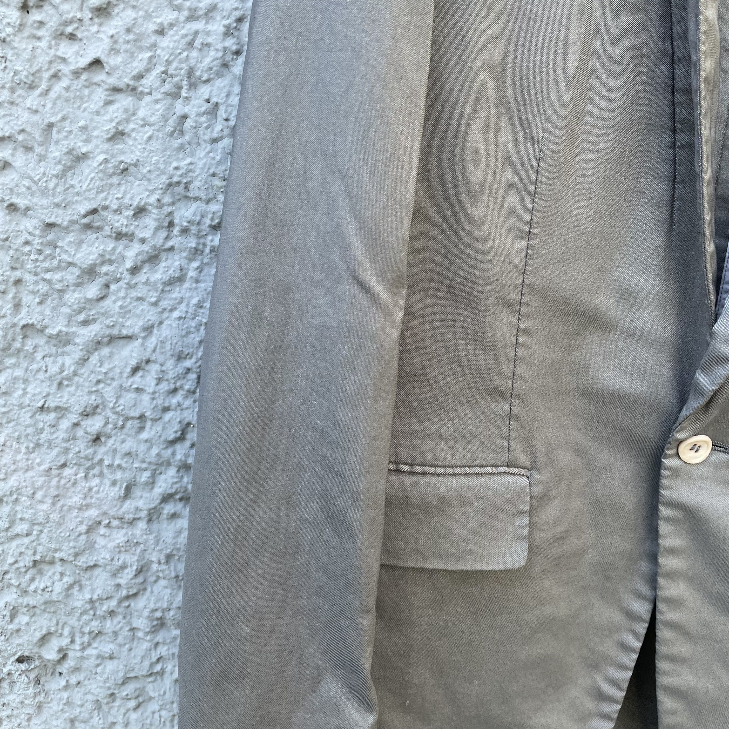 Comme des Garcons × Comme des Garcons Homme Plus CDG Homme Plus Light Grey Blazer Jacket S/S08 Size 50R - 4 Thumbnail