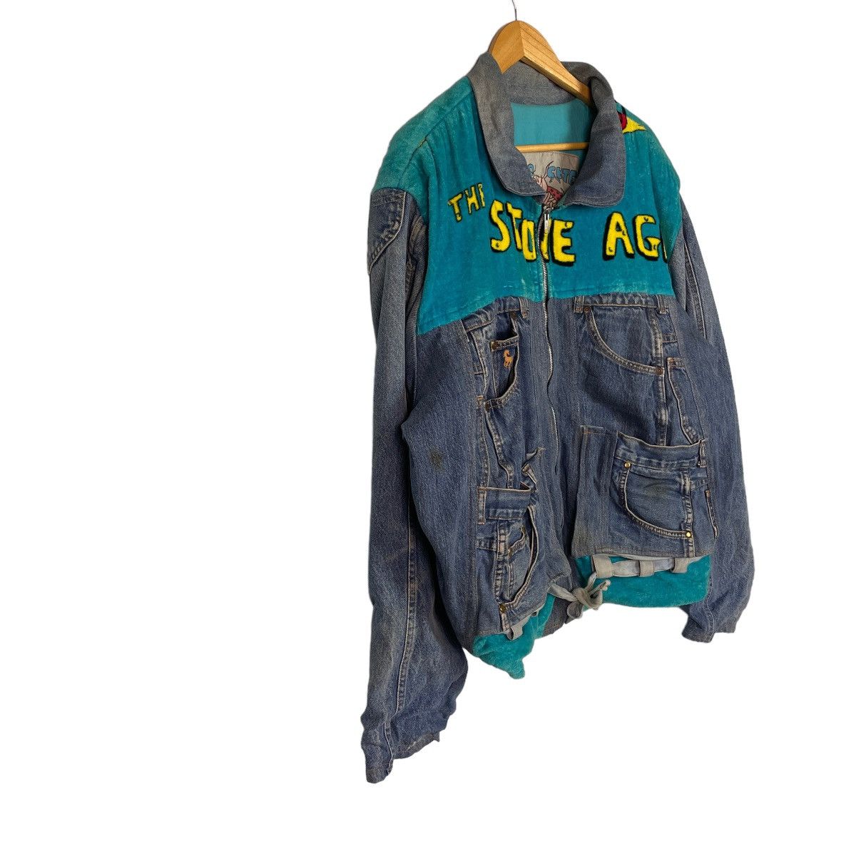 Too Cute Guetta Bros. Too Cute Stone Age Denim Jeans Designed Jacket Size US XXL / EU 58 / 5 - 7 Thumbnail