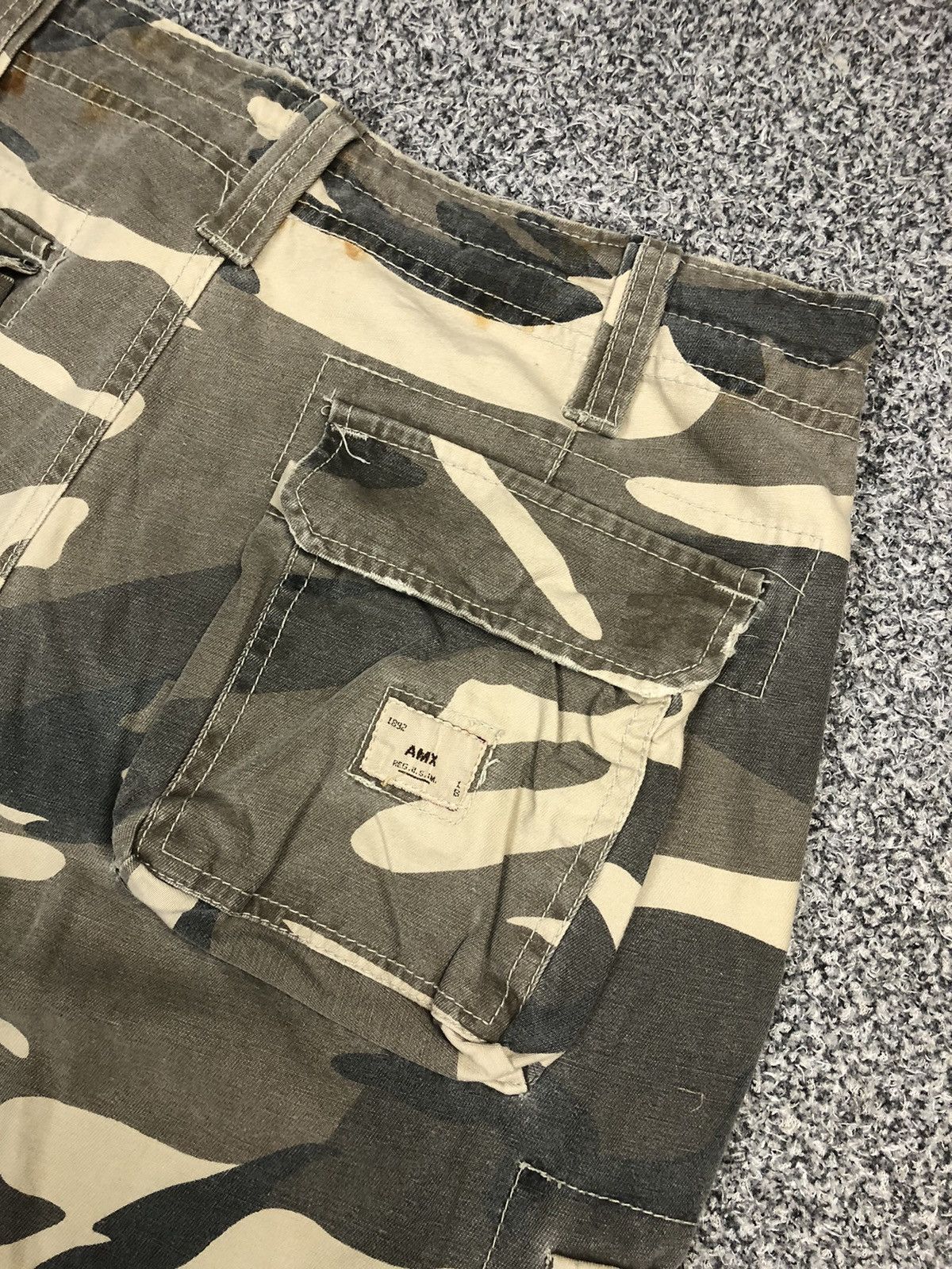 Japanese Brand × Vintage Vintage Y2K AMX AND FITCH Camo Multi Pocket Cargopants Size US 32 / EU 48 - 13 Thumbnail