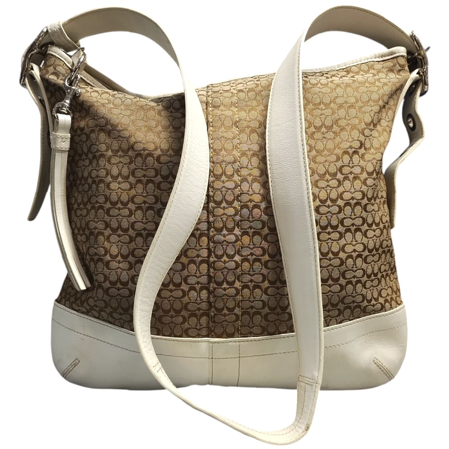 Coach Coach Signature Shoulder Bag Women Multi Printed Leather Detachable Strap Band Size ONE SIZE - 2 Thumbnail