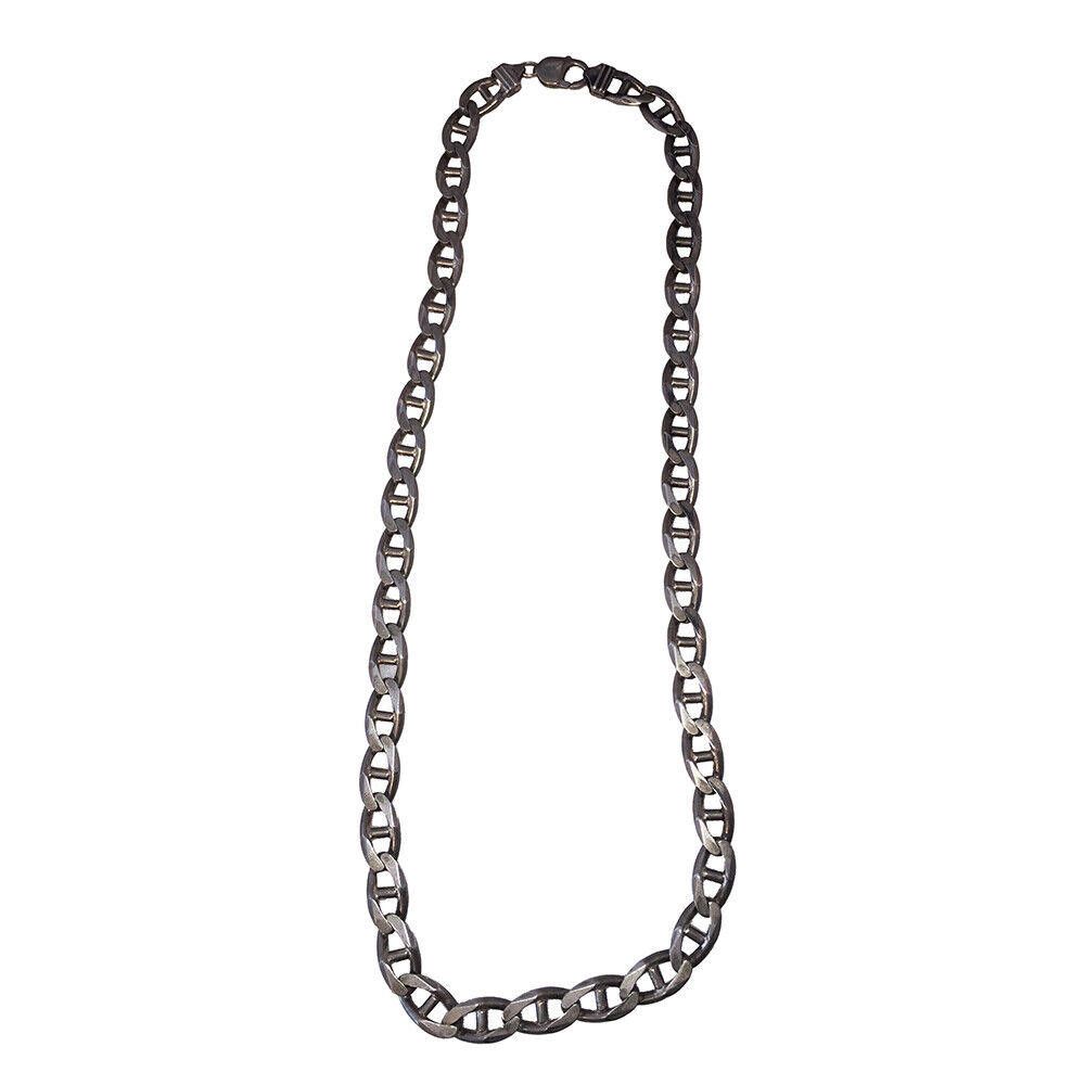Designer Italian Sterling Twisted Mariner Link Chain Necklace Size ONE SIZE - 3 Thumbnail