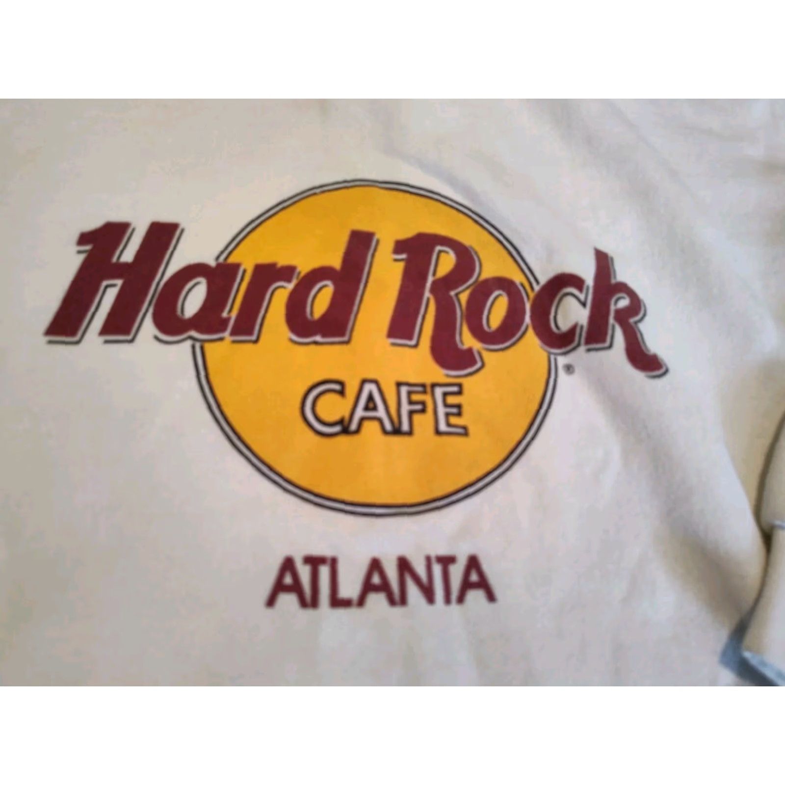 Hard Rock Cafe Vintage Hard Rock Cafe Atlanta Crewneck Sweatshirt White Large Made In USA Size US L / EU 52-54 / 3 - 2 Thumbnail