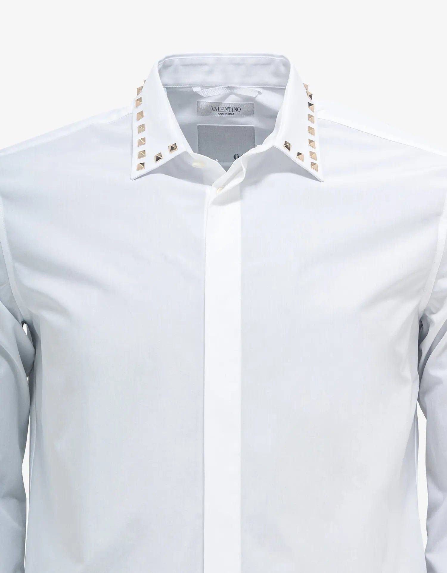 Valentino Valentino Garavani White Stud Shirt Size 38(15”) Size US S / EU 44-46 / 1 - 4 Thumbnail