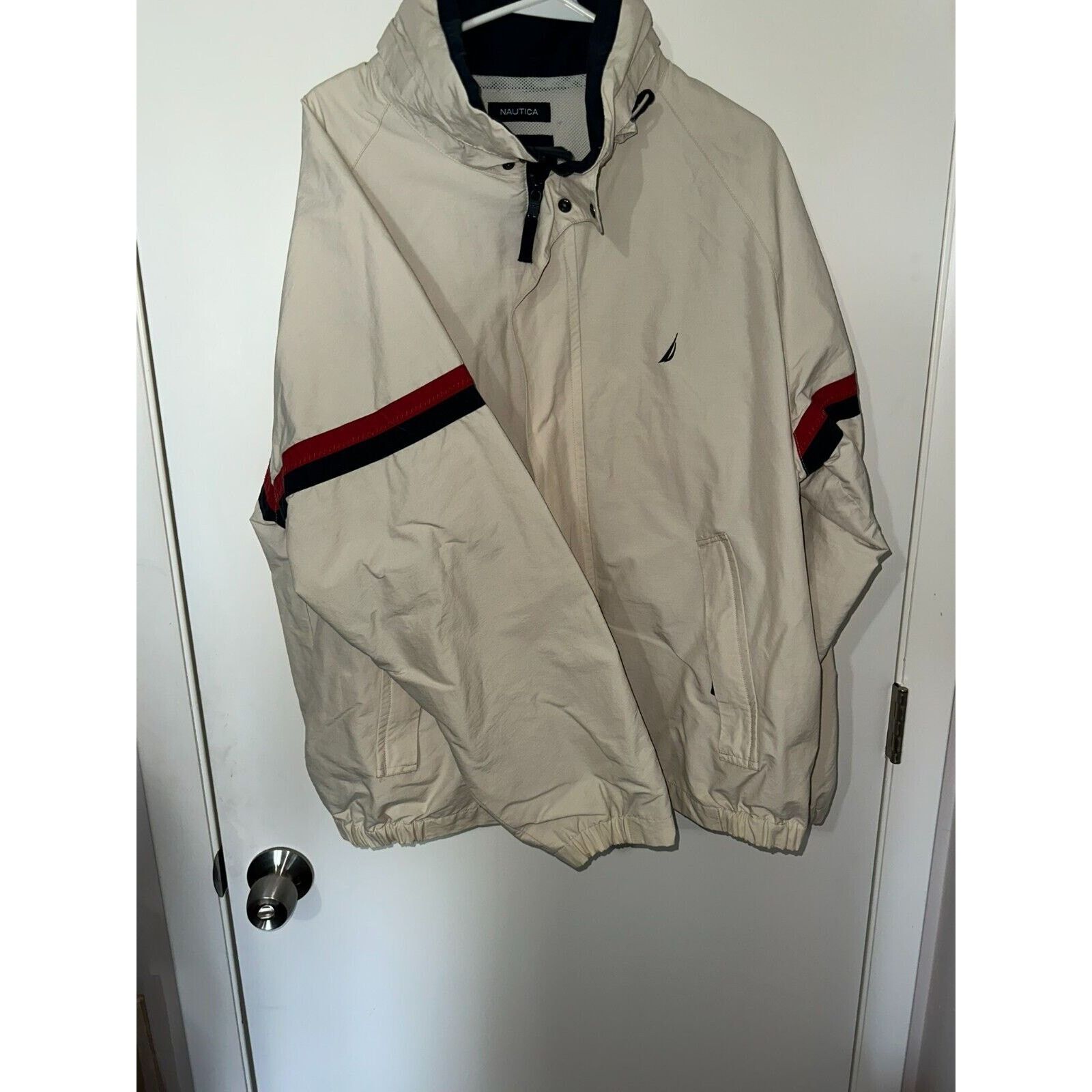 Nautica Vintage Nautica Sailing Jacket Men XL White Full Zip Size US XL / EU 56 / 4 - 4 Thumbnail