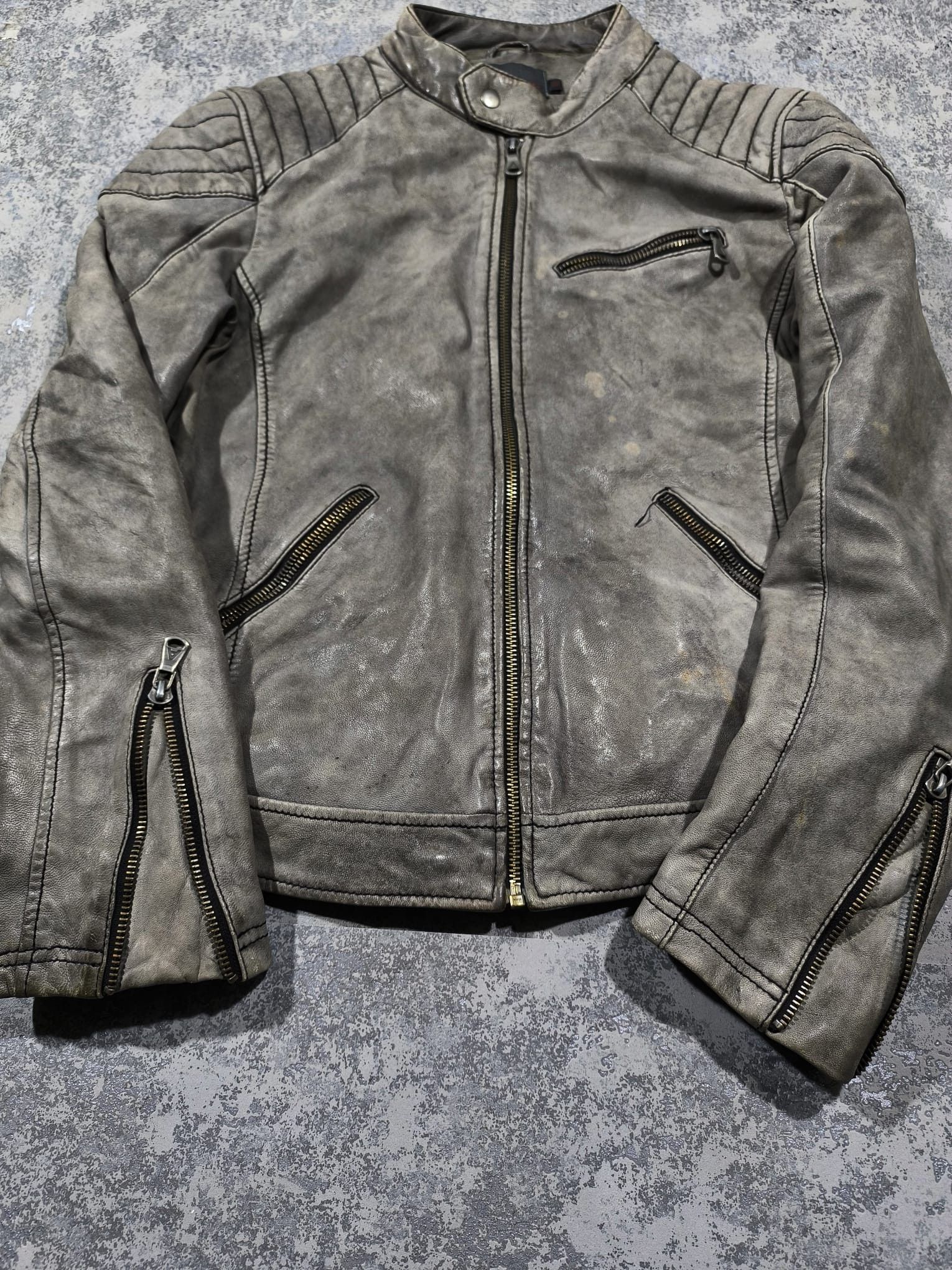 Hysteric Glamour trashy leather vtg moto jacket avantgarde rick owens Size US L / EU 52-54 / 3 - 2 Thumbnail