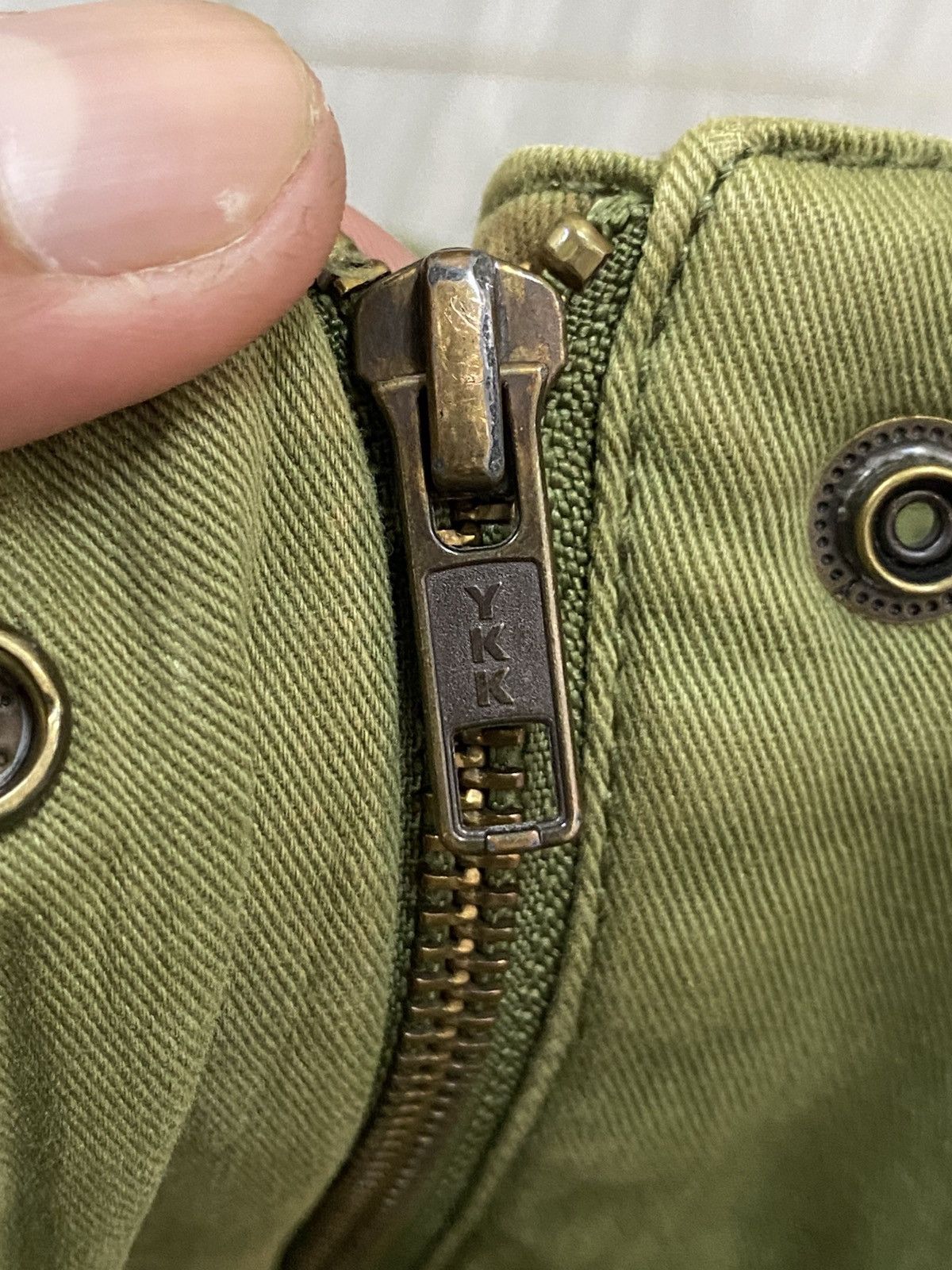 Japanese Brand Olive Green Utility Jacket with Front Pockets and Hood Size US M / EU 48-50 / 2 - 9 Thumbnail