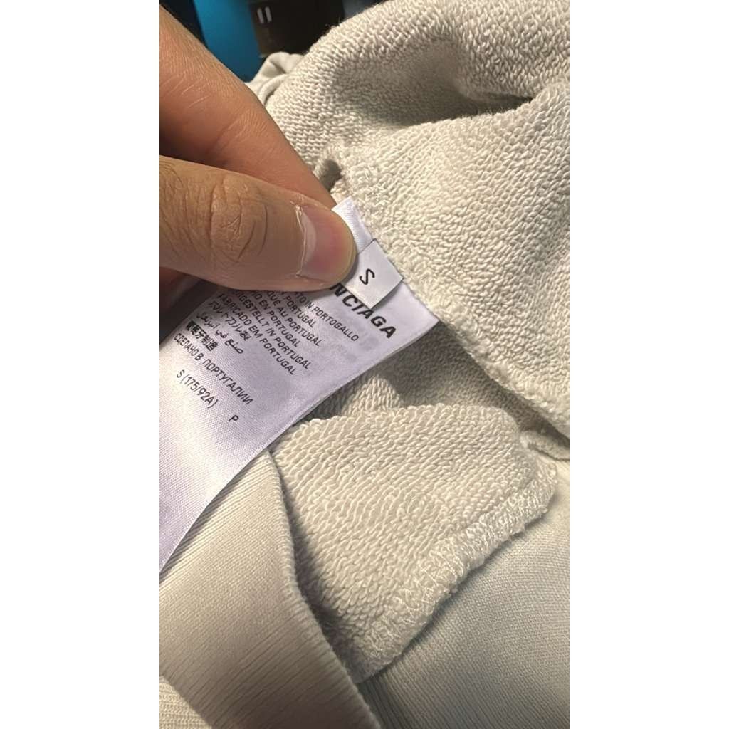 Balenciaga o1rshd1 Zip-up Hoodie Loop Sports Icon Print Mol Dirty White Size US S / EU 44-46 / 1 - 19 Thumbnail
