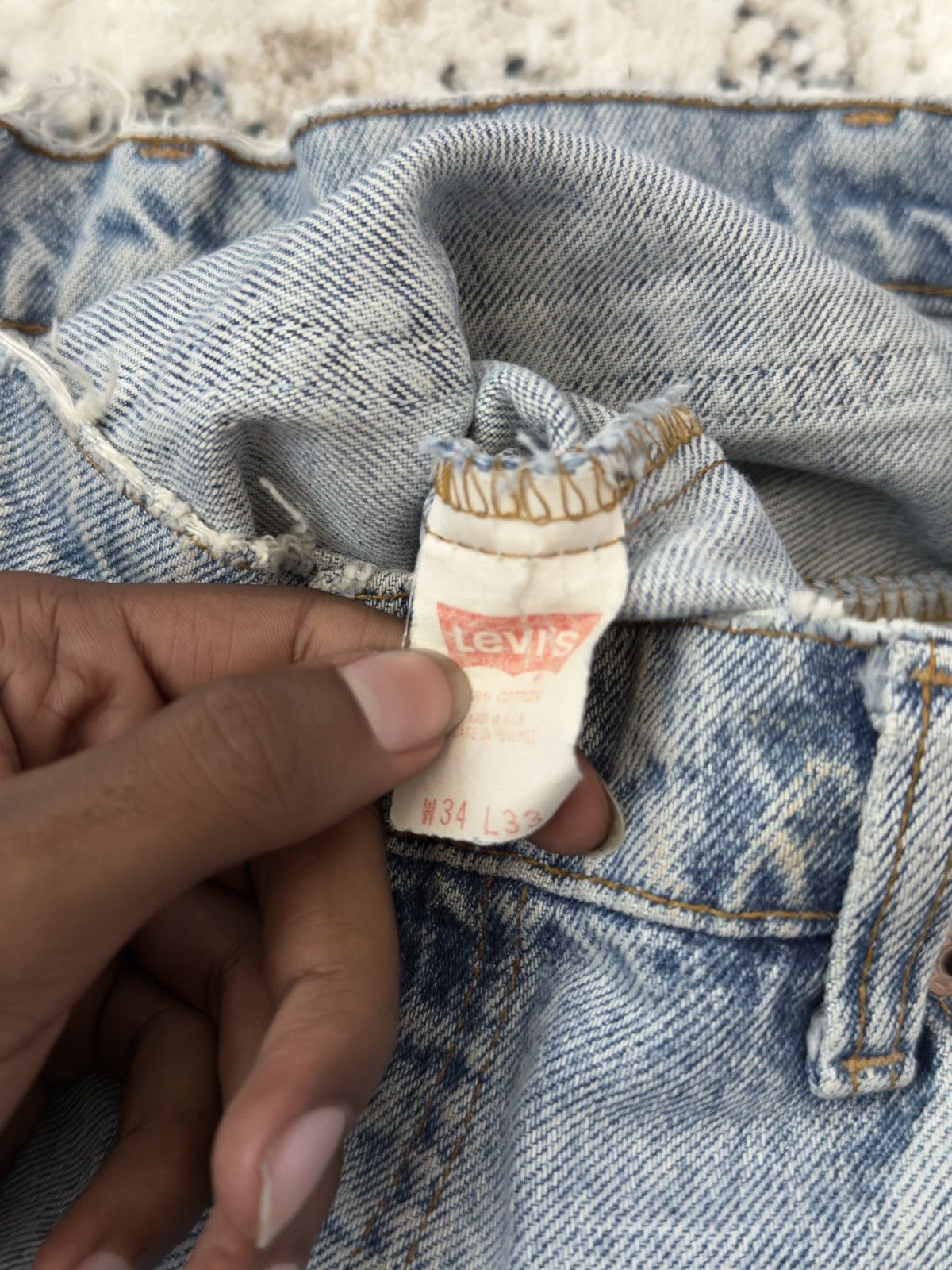 Levi's Vintage 1970 Levi Orange Tab Hippie Bell Bottoms Size US 31 - 7 Thumbnail