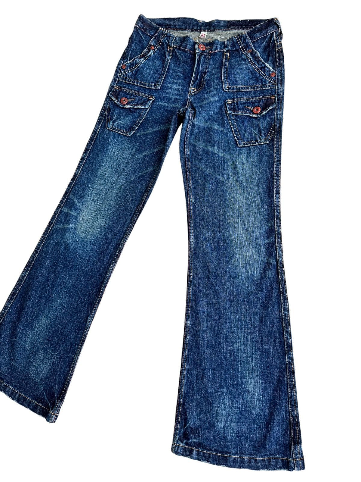 Japanese Brand ⚡️Vintage Japanese Brand Brappers Super Flare Jeans Size US 31 - 5 Thumbnail
