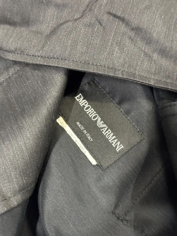Emporio Armani AW2015 Emporio Armani Black Long Obscure Coach Jacket Size US M / EU 48-50 / 2 - 7 Thumbnail