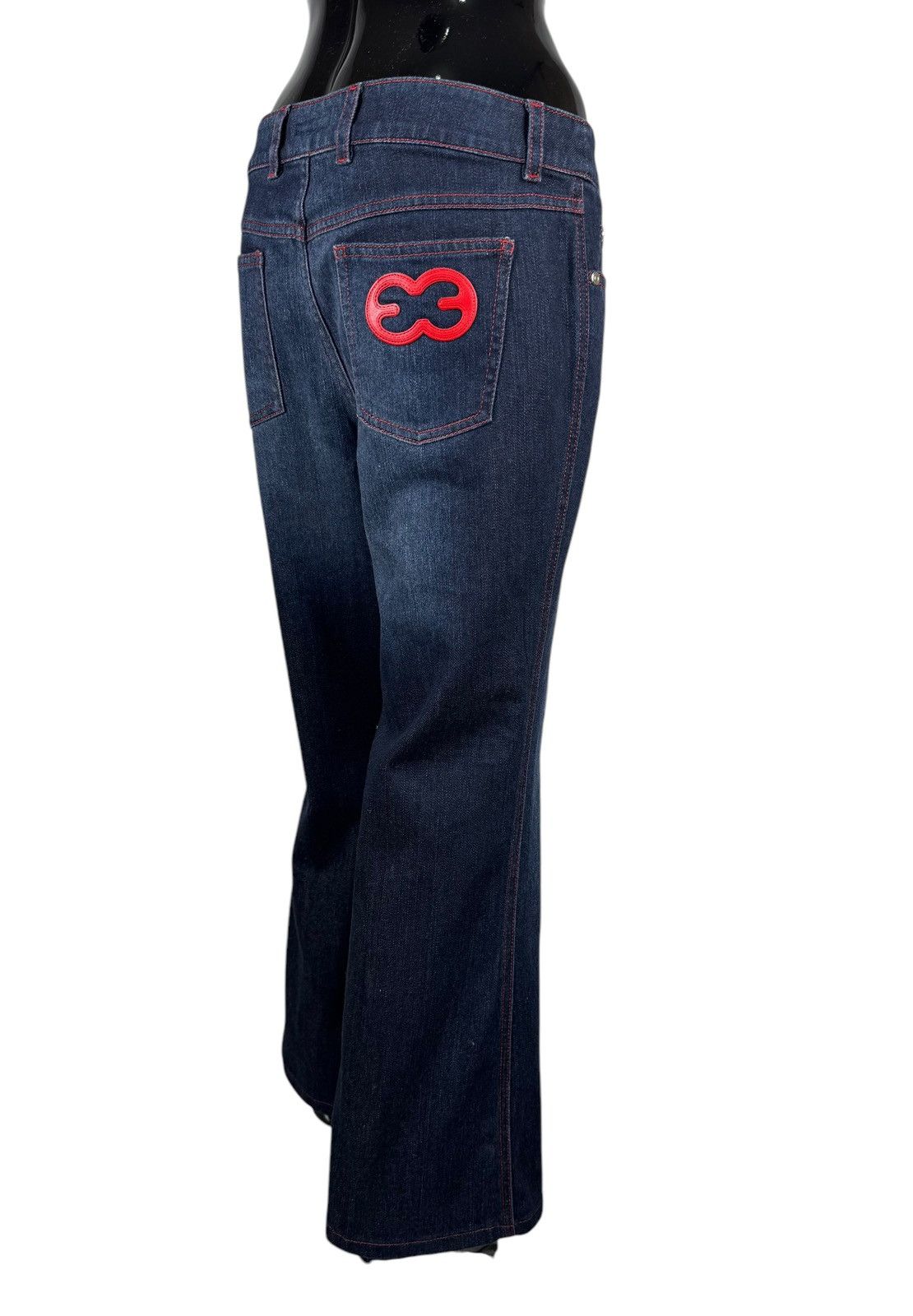 Escada Escada Flared Jeans Embroidered Logo size DE38 IT44 Size 30" / US 8 / IT 44 - 1 Thumbnail