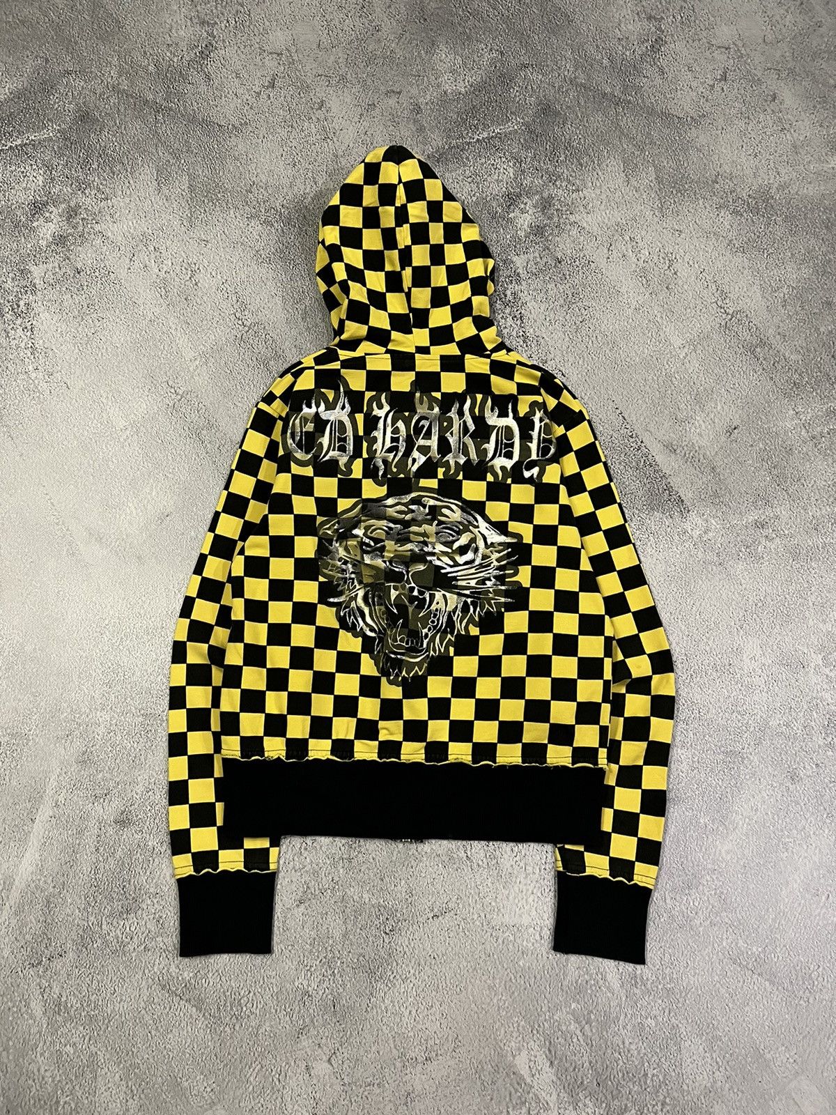 Ed Hardy Vintage Y2k Ed Hardy Tiger 🐅 Striped Zip Hoodie 00’s Size M / US 6-8 / IT 42-44 - 1 Thumbnail