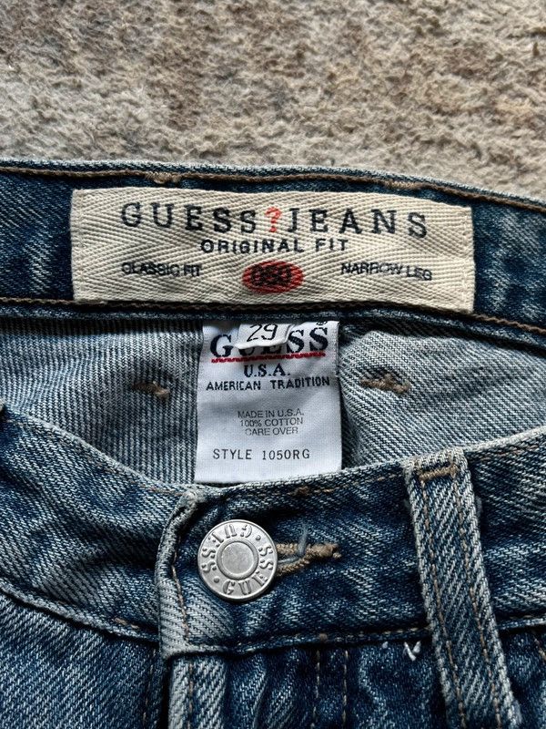 Guess Guess Jeans Made in USA Sz W 29 Baggy Vintage 90s Size 29" - 4 Thumbnail