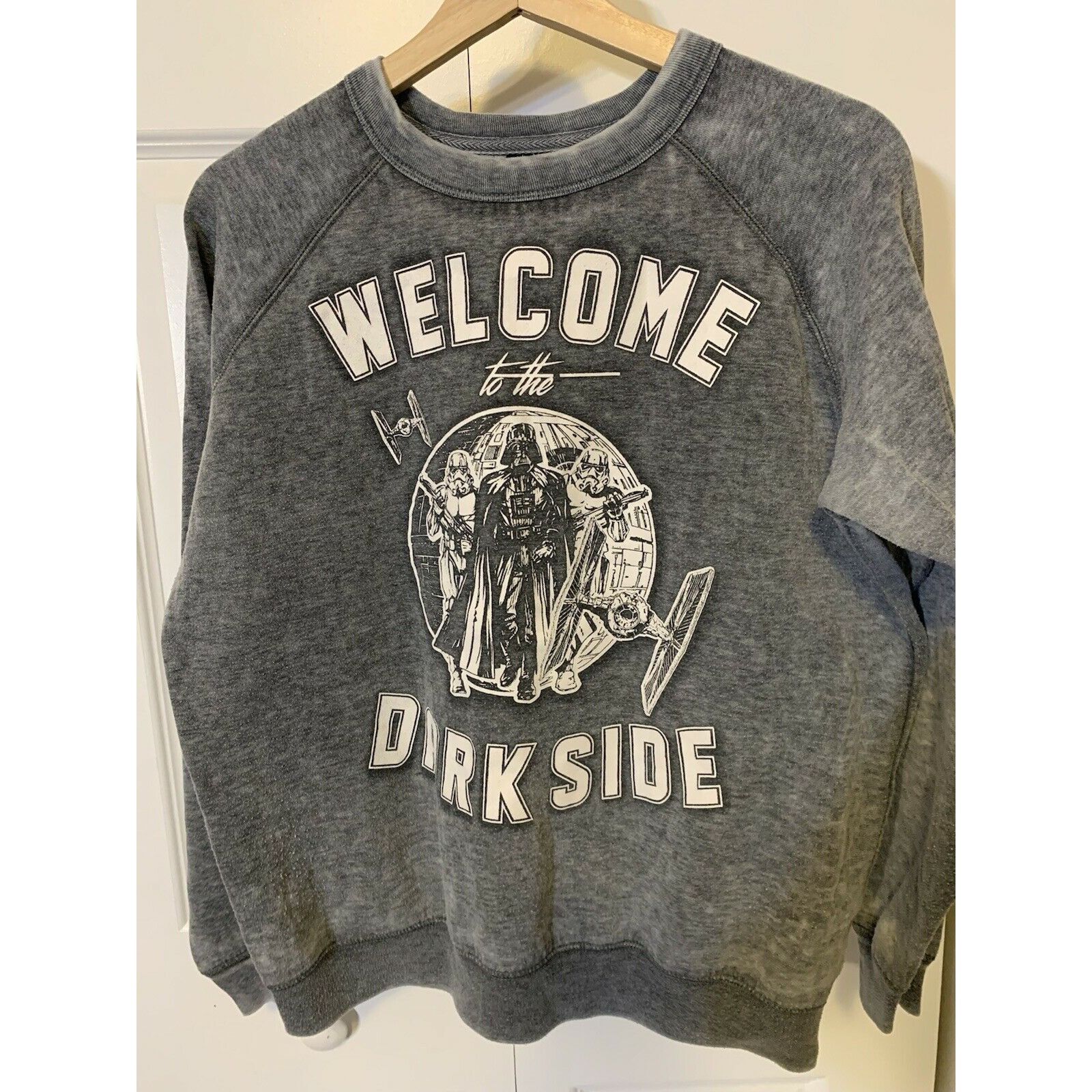 Welcome To The Dark Side Sweat Men’s Sz L STAR WARS Darth Va