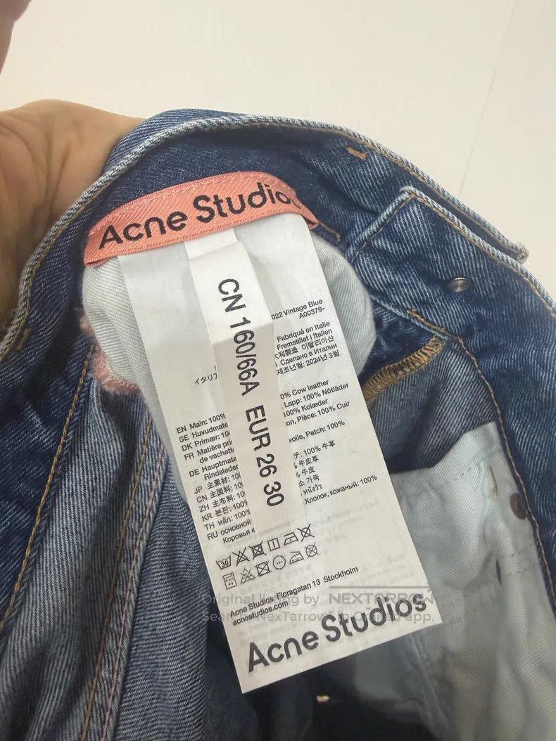 Acne Studios Acne Studios 25 Tapered Denim Pants with Wear Effect Size US 30 / EU 46 - 5 Thumbnail