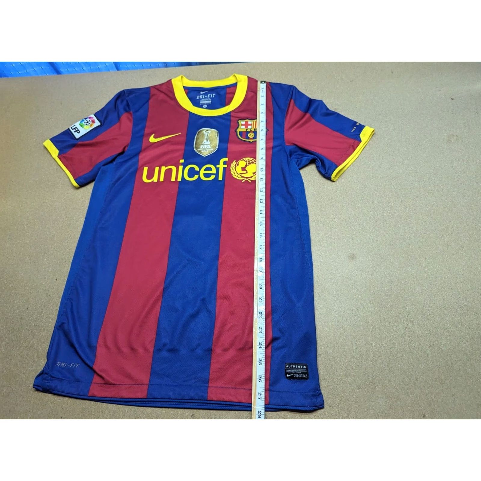 Nike Nike Barcelona Football Jersey 2010-2011 Home Mens Size S David Villa Shirt Sports Quick Dry Mens Boys? Size US S / EU 44-46 / 1 - 4 Thumbnail