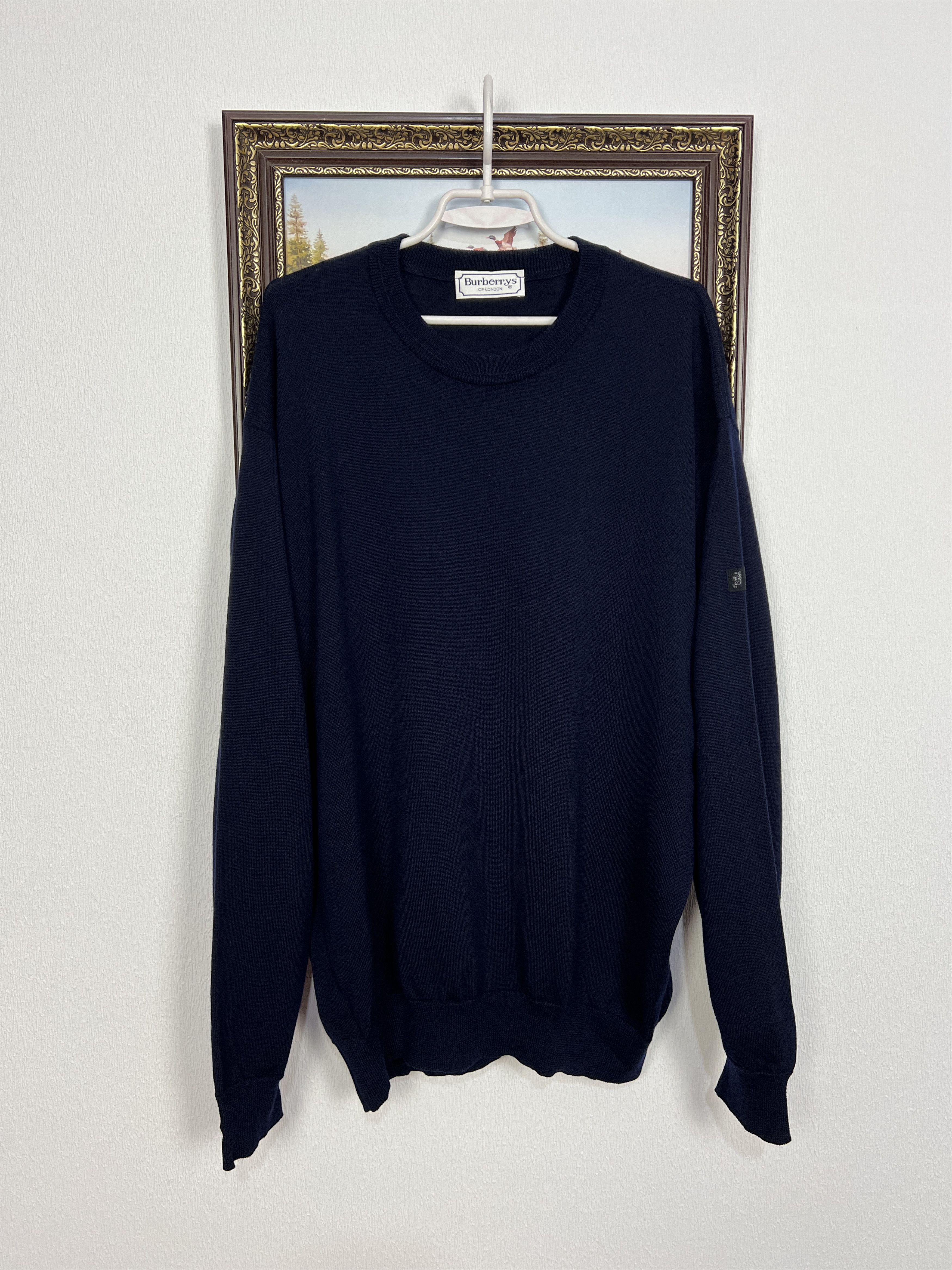Burberry Burberrys Of London Knit Jumper Pullover Sweater Wool Size US XL / EU 56 / 4 - 1 Thumbnail