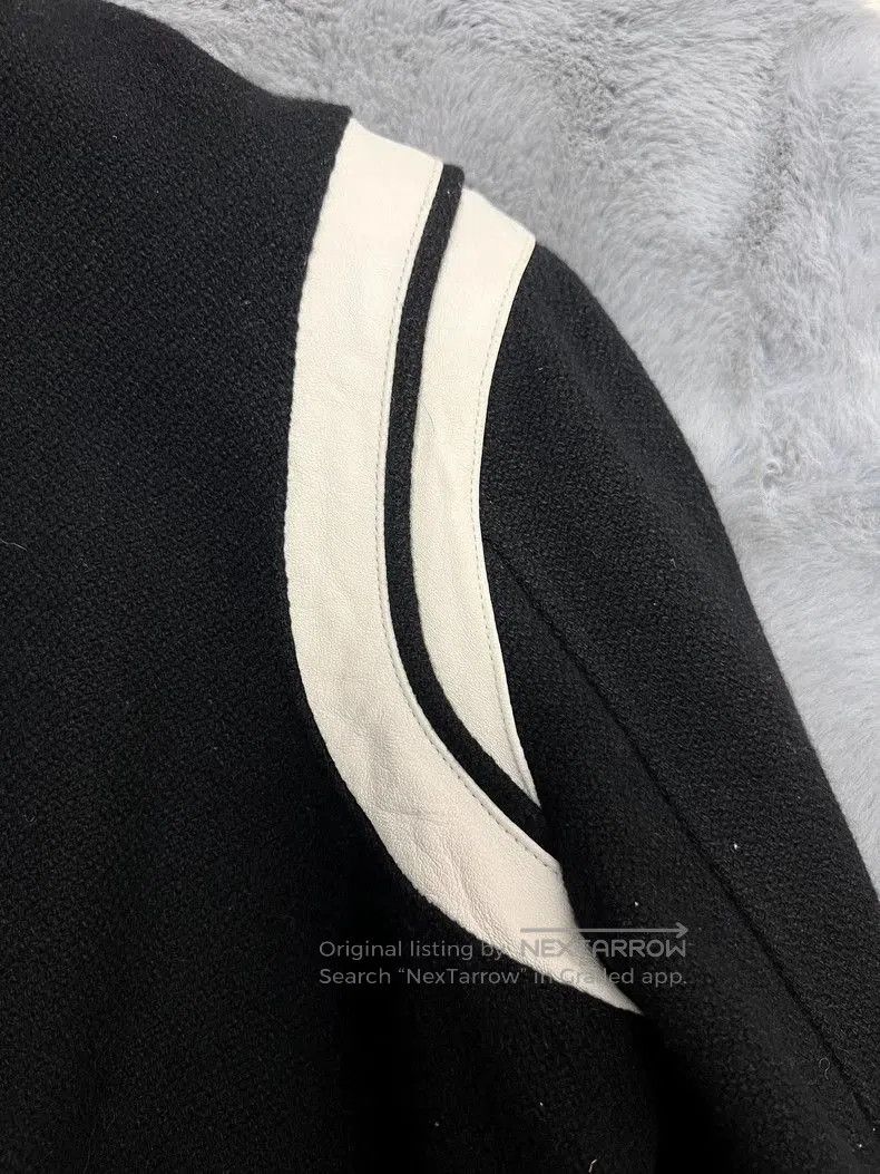 Saint Laurent Paris Saint Laurent Leather Wool Varsity Jacket. Size US M / EU 48-50 / 2 - 7 Thumbnail