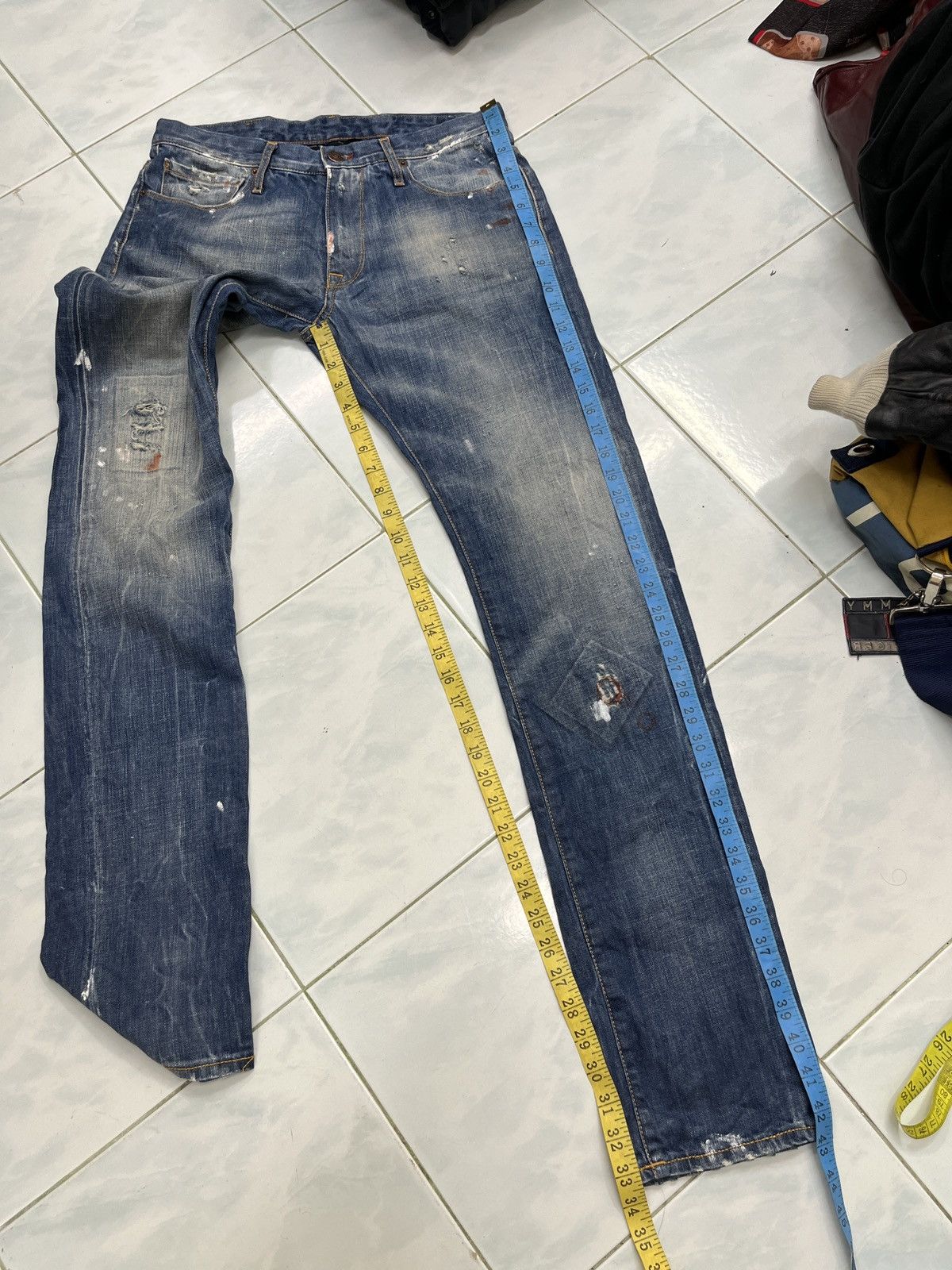 Other 🔥🔥🔥STEALS REIGN ITALIA DISTRESSED DENIM Size US 31 - 24 Thumbnail