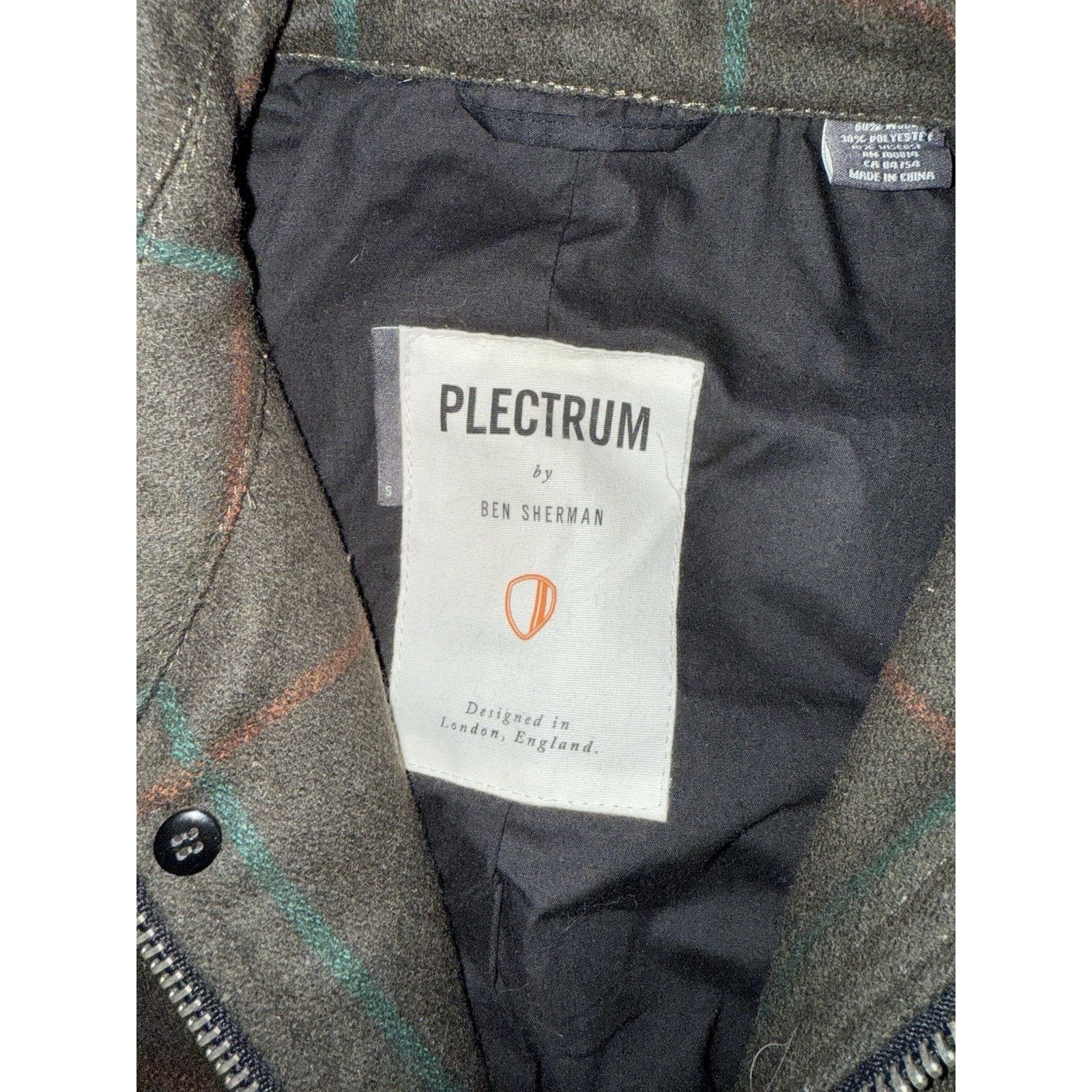Ben Sherman Ben Sherman Plectrum Green Tartan Wool Blend Jacket Coat S Size US S / EU 44-46 / 1 - 2 Thumbnail