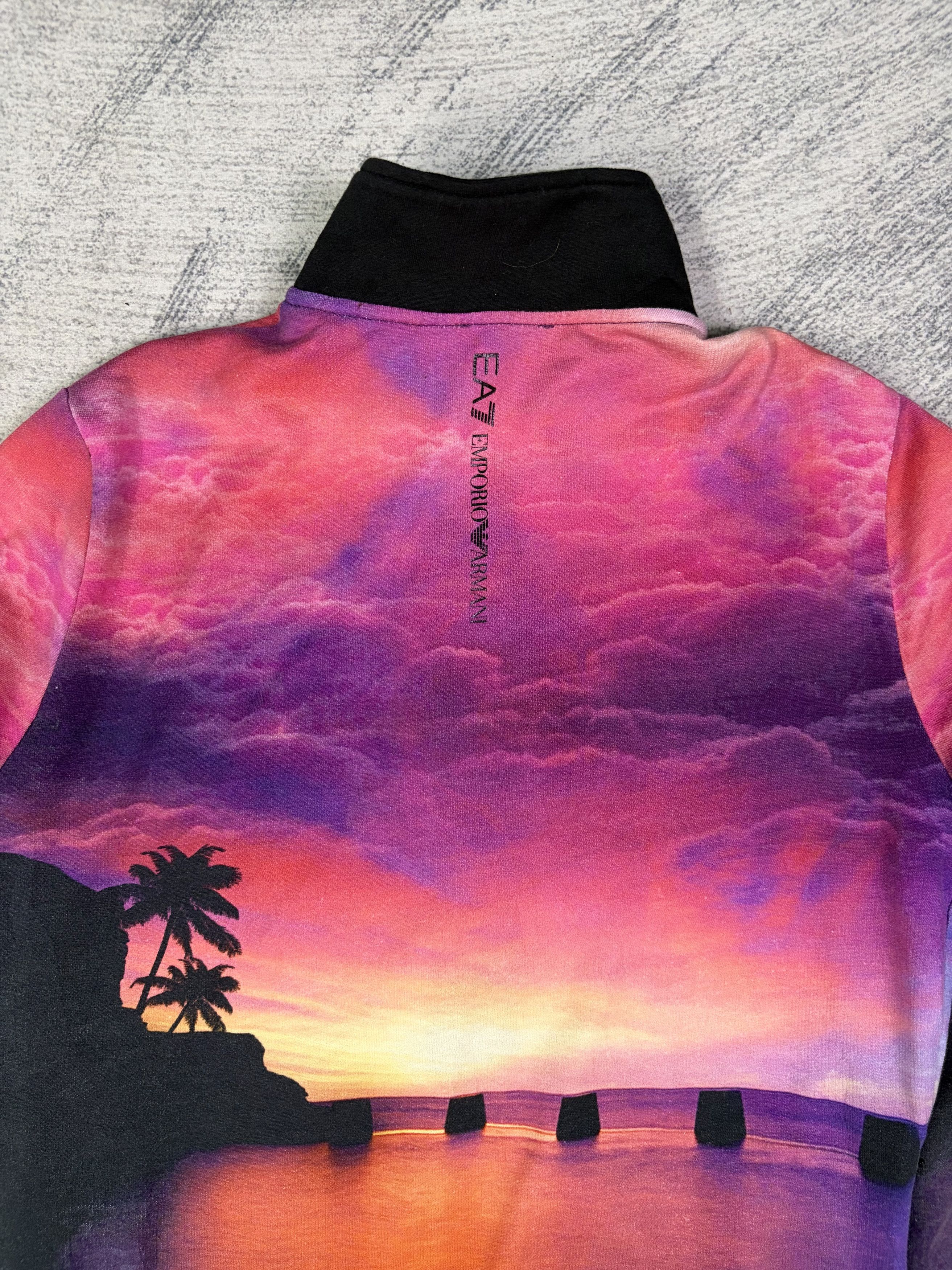 Emporio Armani EA7 Panoramic Scenic Zip Up Sweater Made in Peru Small Size Size US S / EU 44-46 / 1 - 8 Thumbnail