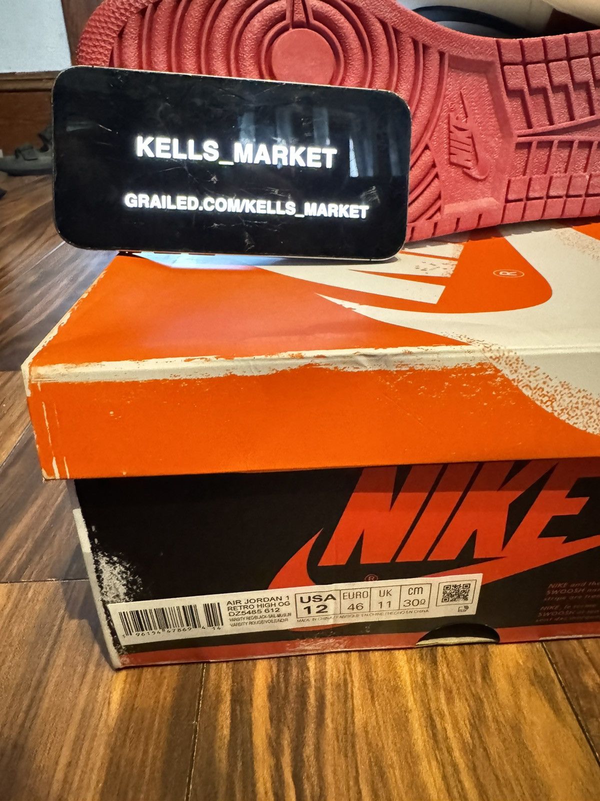 Nike Jordan 1 “Lost & Found” Size US 12 / EU 45 - 7 Thumbnail